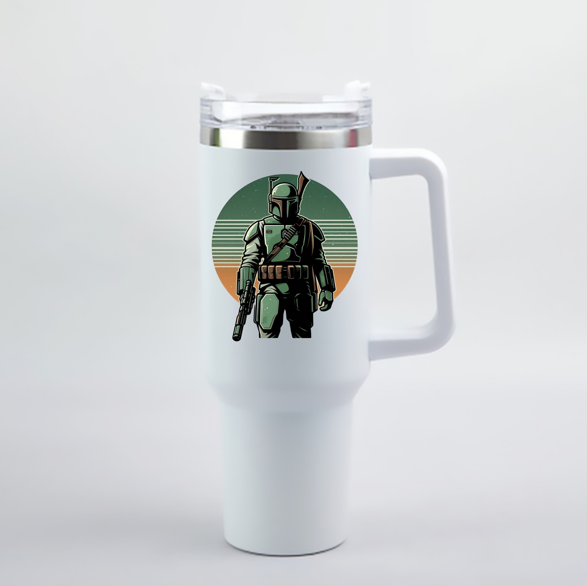 （画像用） スター・ウォーズ Star Wars 1200mL車用タンブラー - クリスタルステッカー（プラスチックストロー付き）