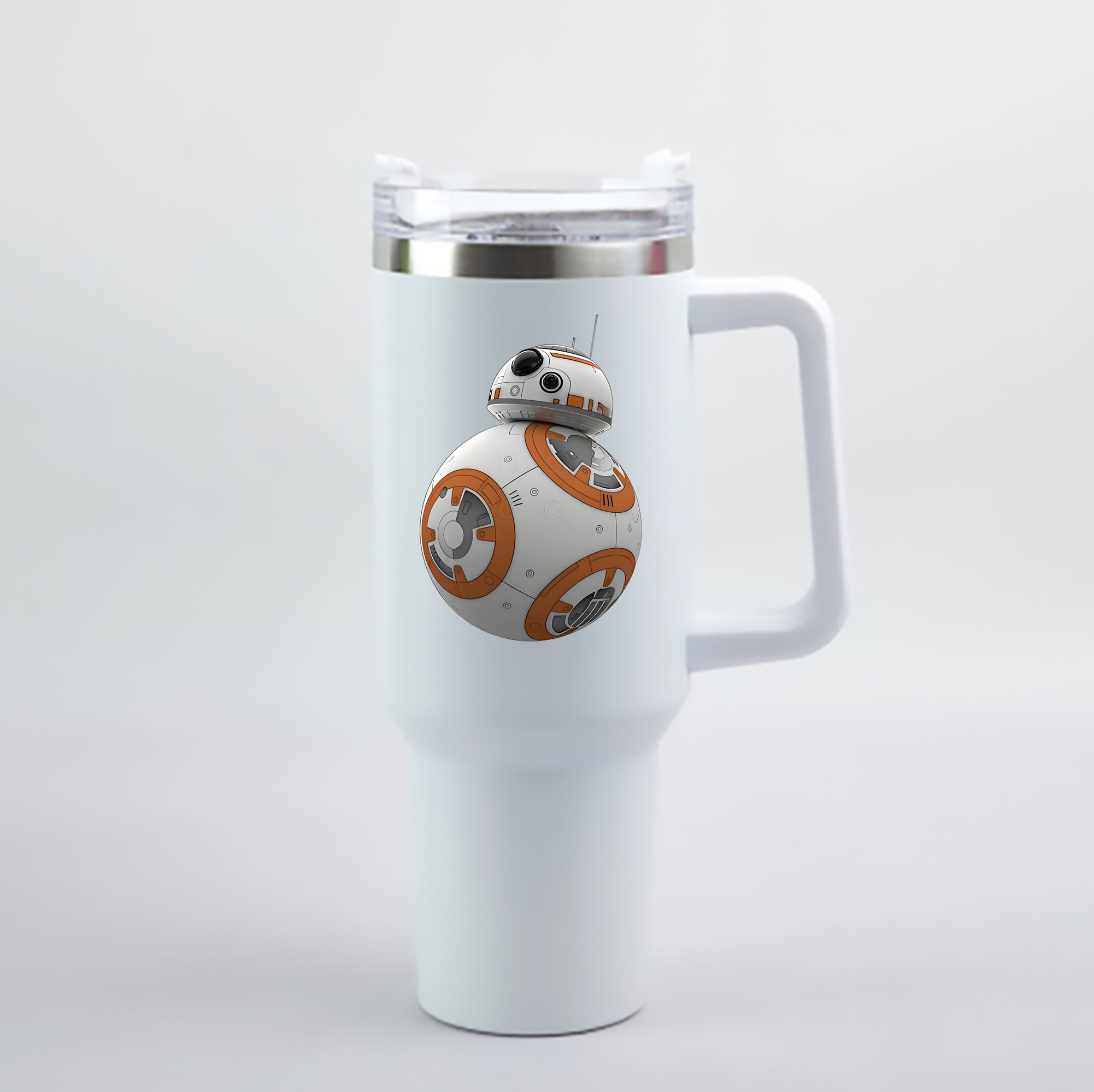 （画像用） スター・ウォーズ Star Wars 1200mL車用タンブラー - クリスタルステッカー（プラスチックストロー付き）