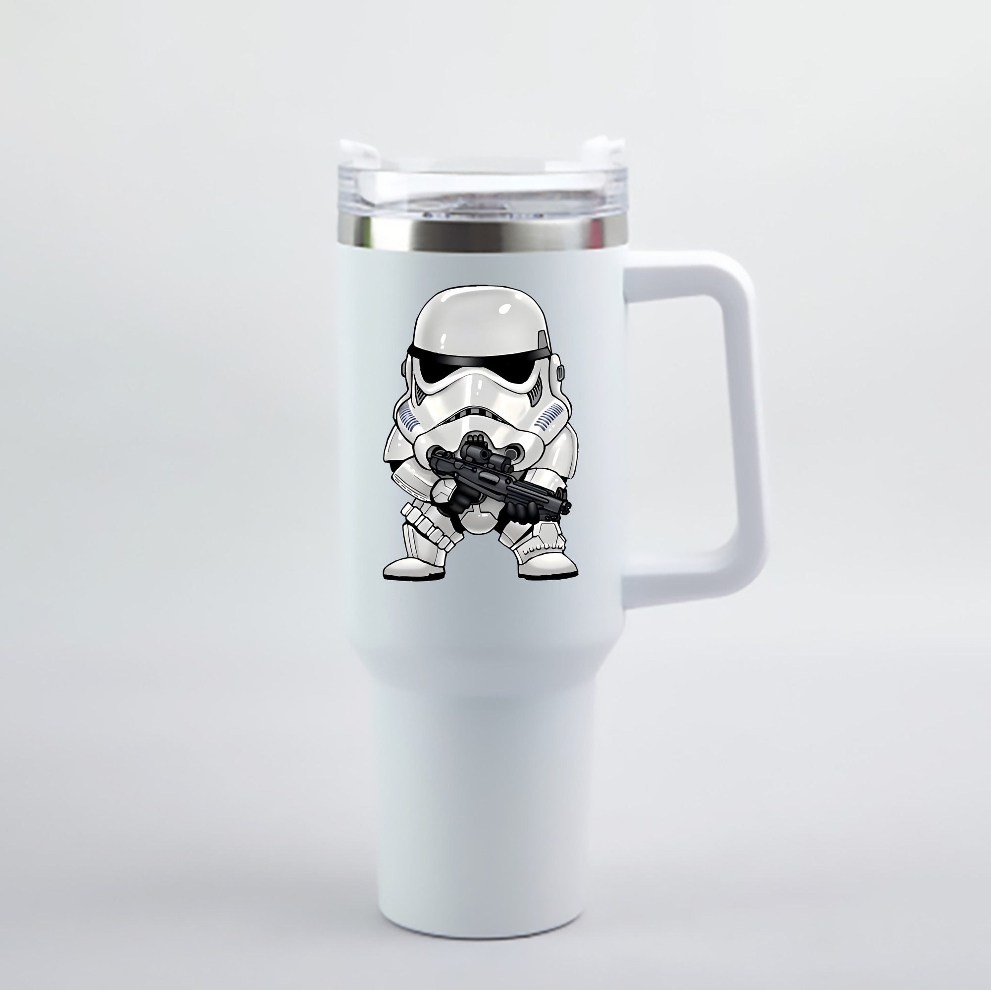 （画像用） スター・ウォーズ Star Wars 1200mL車用タンブラー - クリスタルステッカー（プラスチックストロー付き）