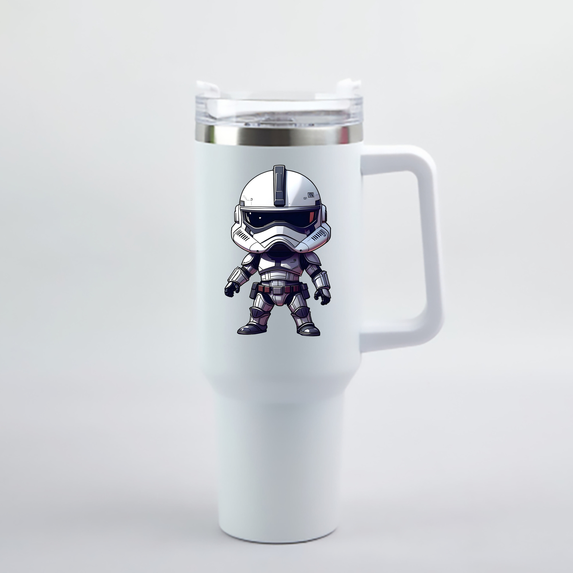 （画像用） スター・ウォーズ Star Wars 1200mL車用タンブラー - クリスタルステッカー（プラスチックストロー付き）