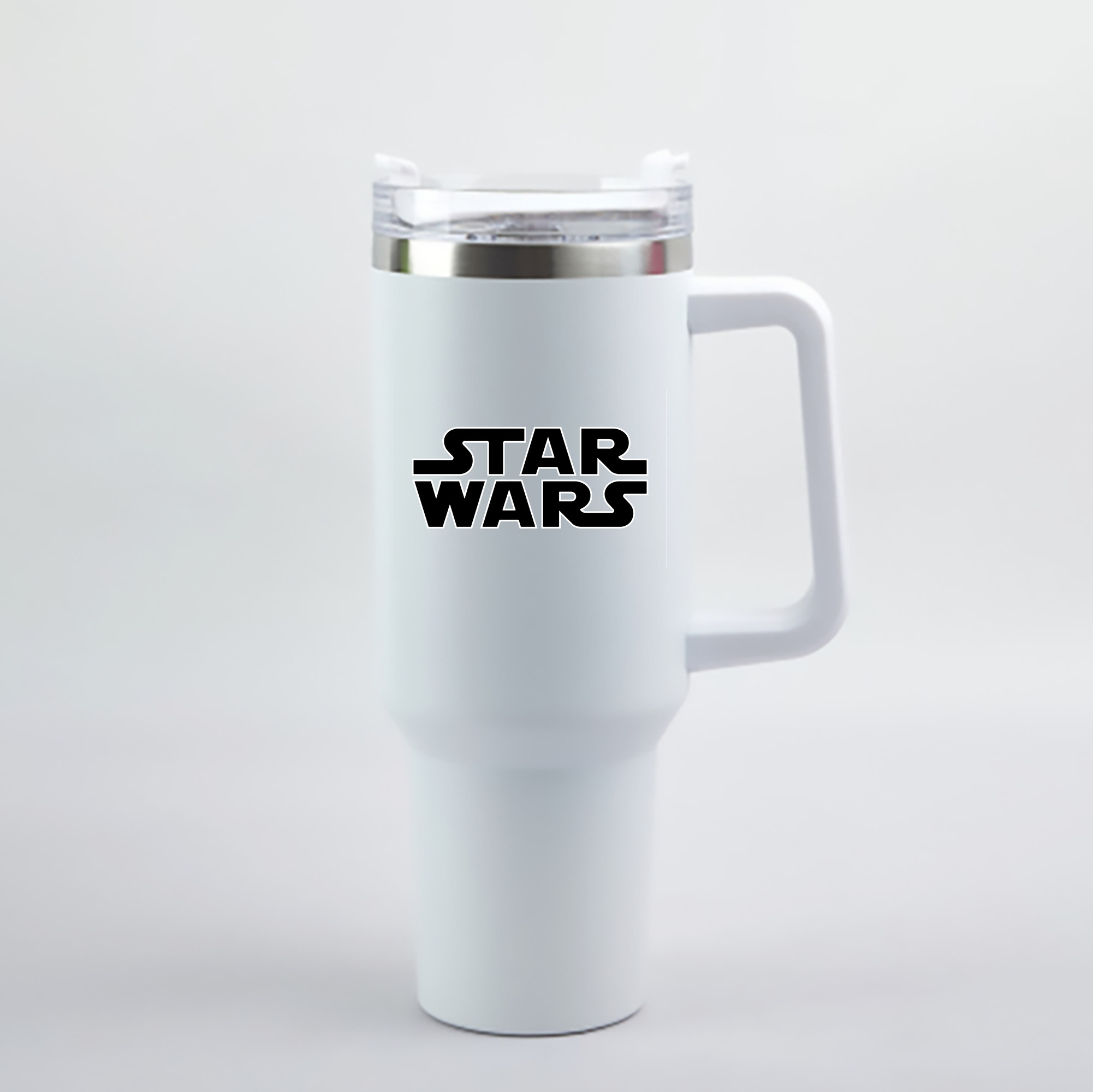（画像用） スター・ウォーズ Star Wars 1200mL車用タンブラー - クリスタルステッカー（プラスチックストロー付き）