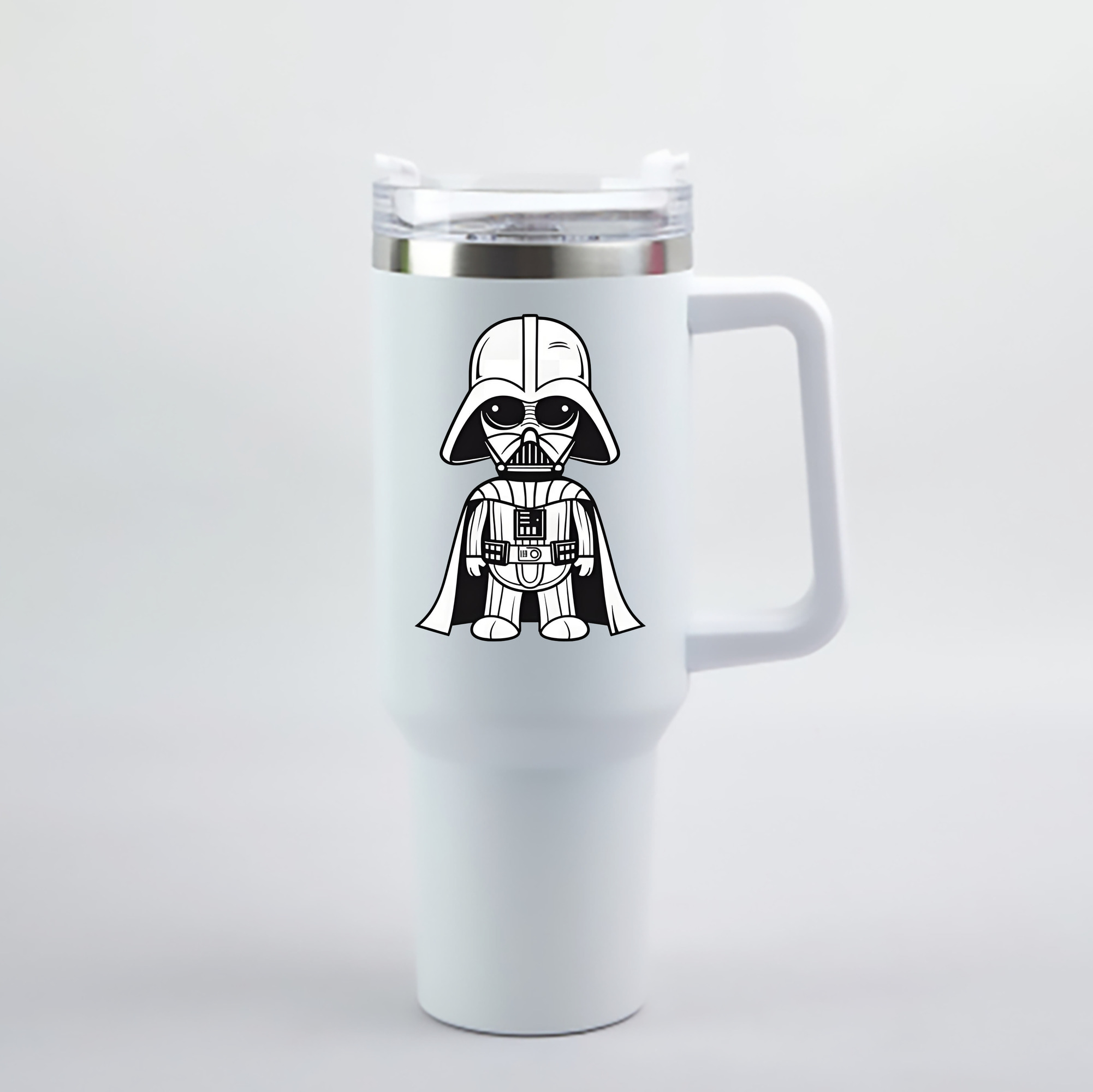 （画像用） スター・ウォーズ Star Wars 1200mL車用タンブラー - クリスタルステッカー（プラスチックストロー付き）