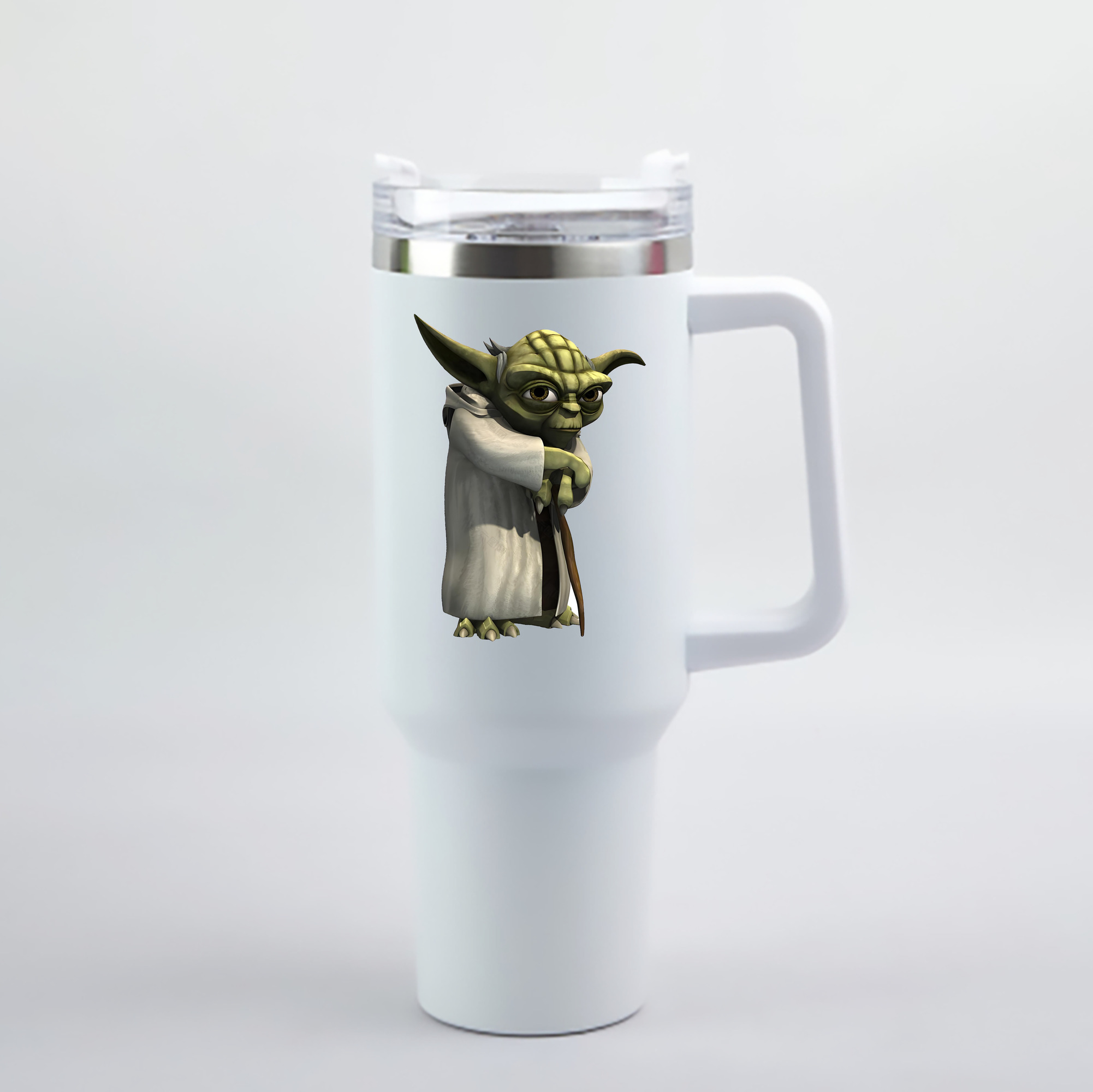 （画像用） スター・ウォーズ Star Wars 1200mL車用タンブラー - クリスタルステッカー（プラスチックストロー付き）