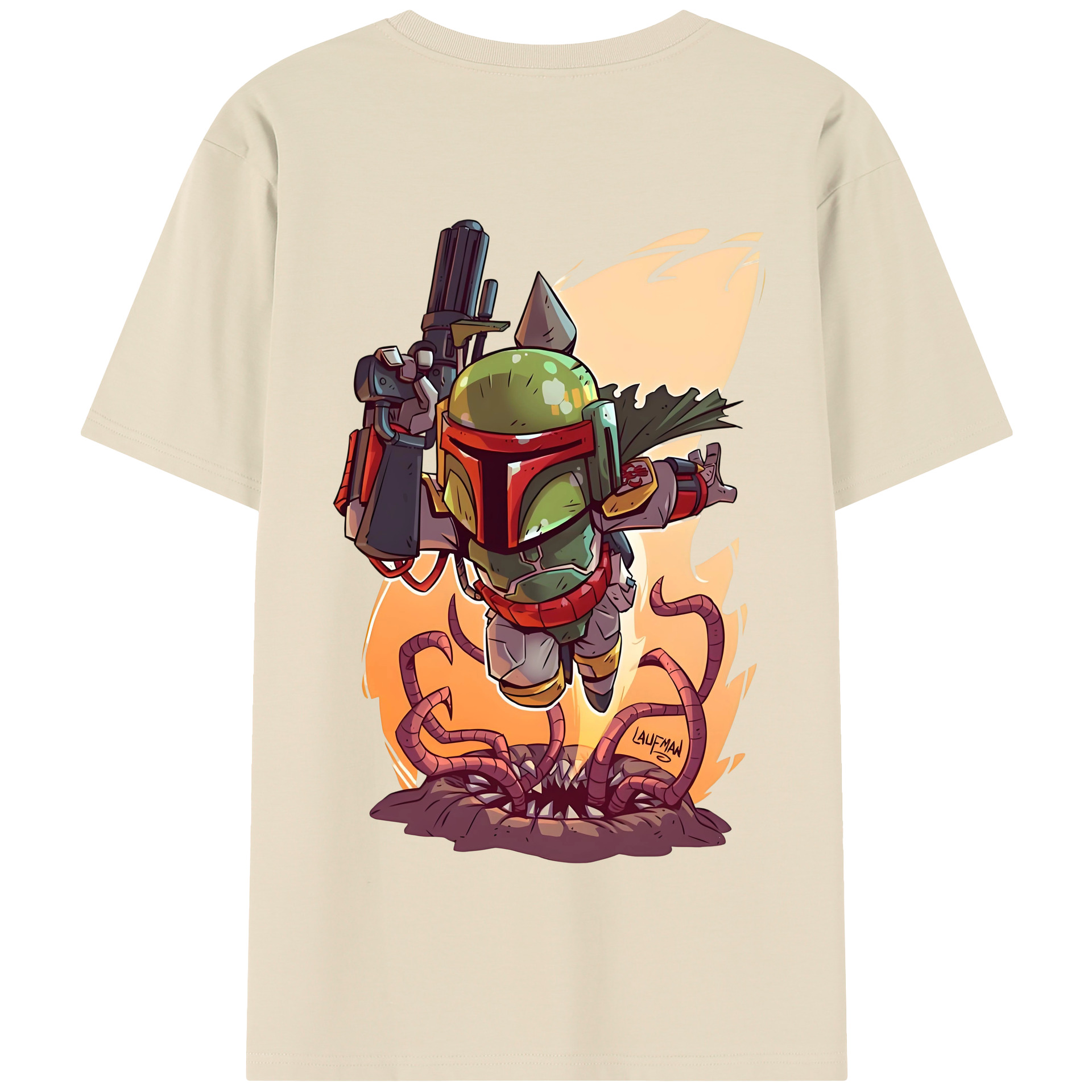 （画像用） スター・ウォーズ Star Wars 綿100％半袖Tシャツ（背面プリント）