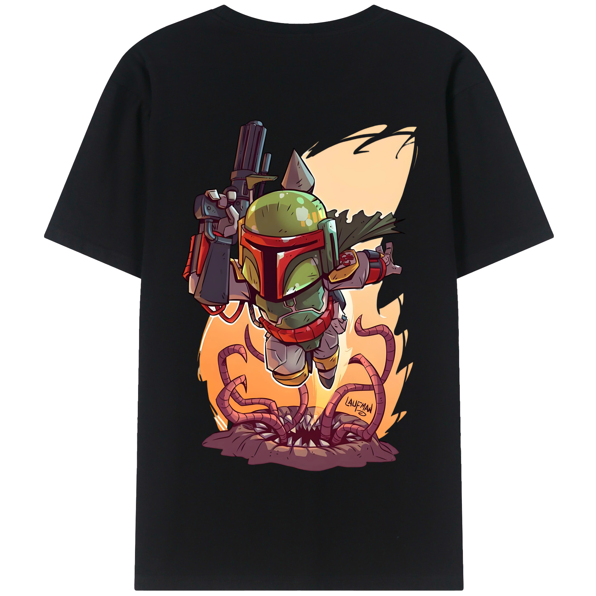 （画像用） スター・ウォーズ Star Wars 綿100％半袖Tシャツ（背面プリント）