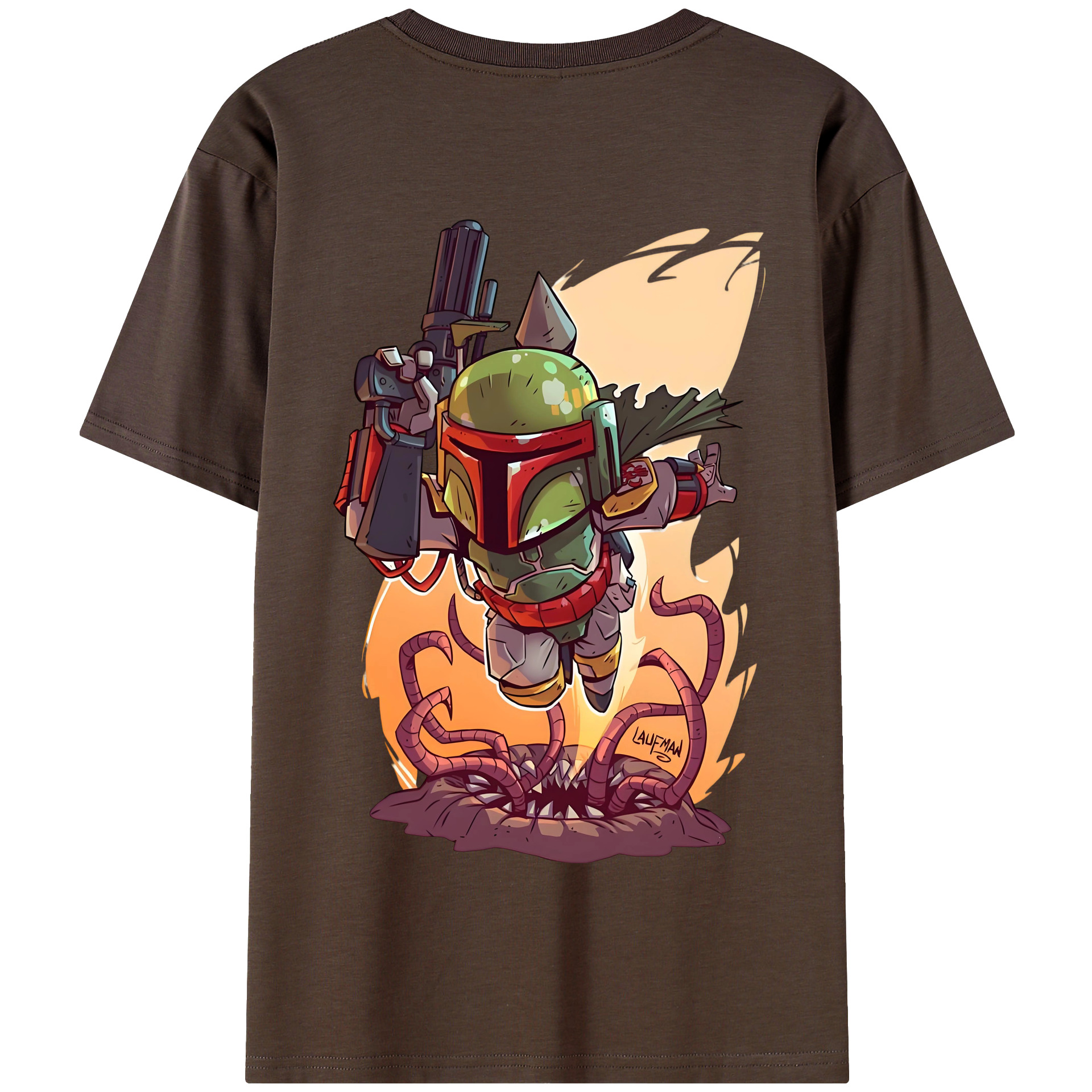 （画像用） スター・ウォーズ Star Wars 綿100％半袖Tシャツ（背面プリント）