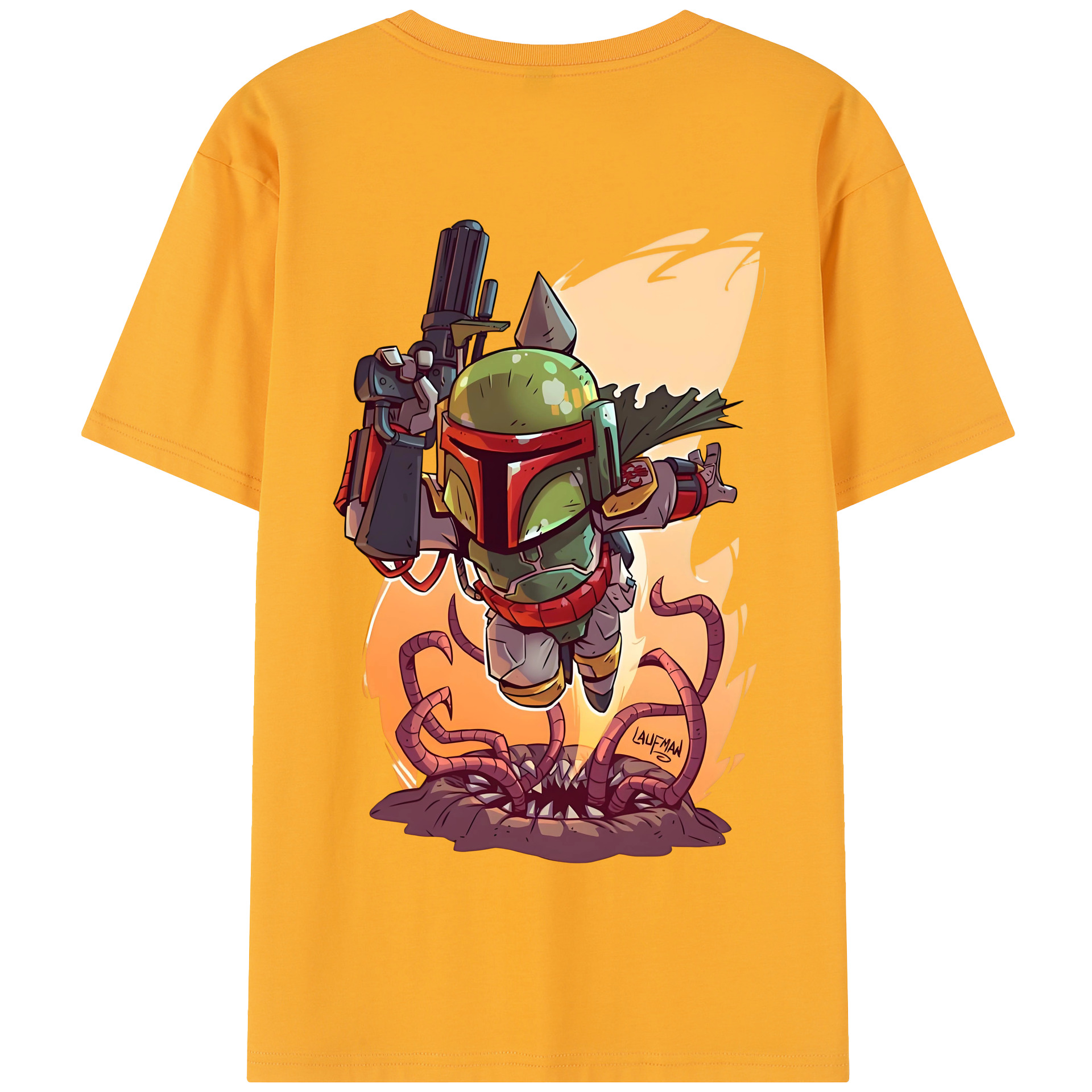 （画像用） スター・ウォーズ Star Wars 綿100％半袖Tシャツ（背面プリント）