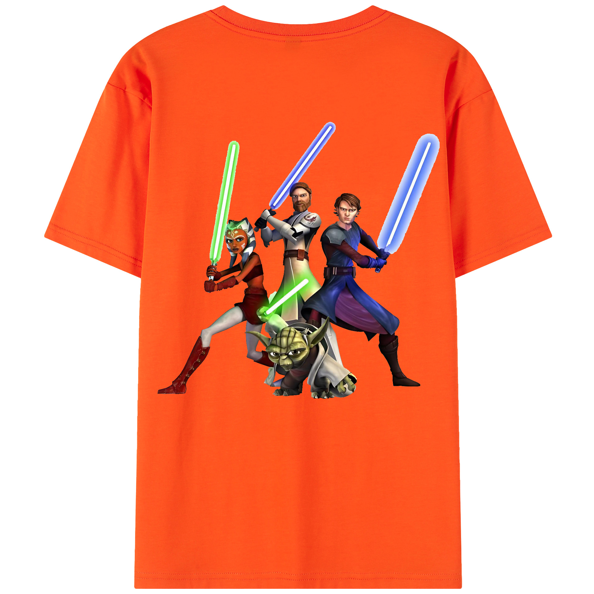 （画像用） スター・ウォーズ Star Wars 綿100％半袖Tシャツ（背面プリント）