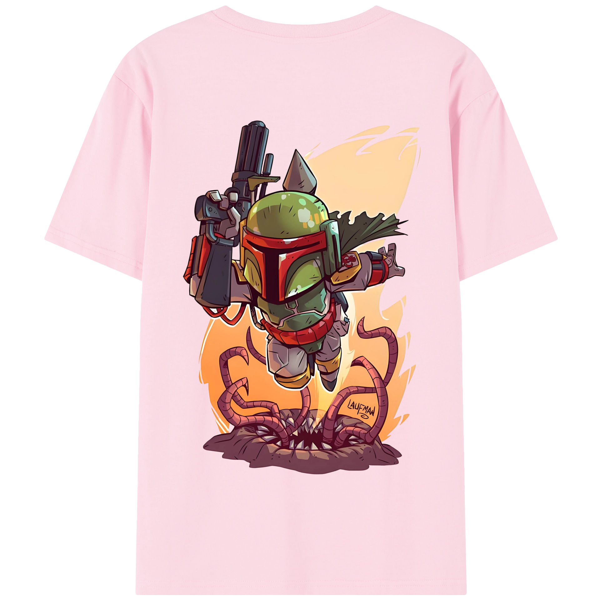 （画像用） スター・ウォーズ Star Wars 綿100％半袖Tシャツ（背面プリント）