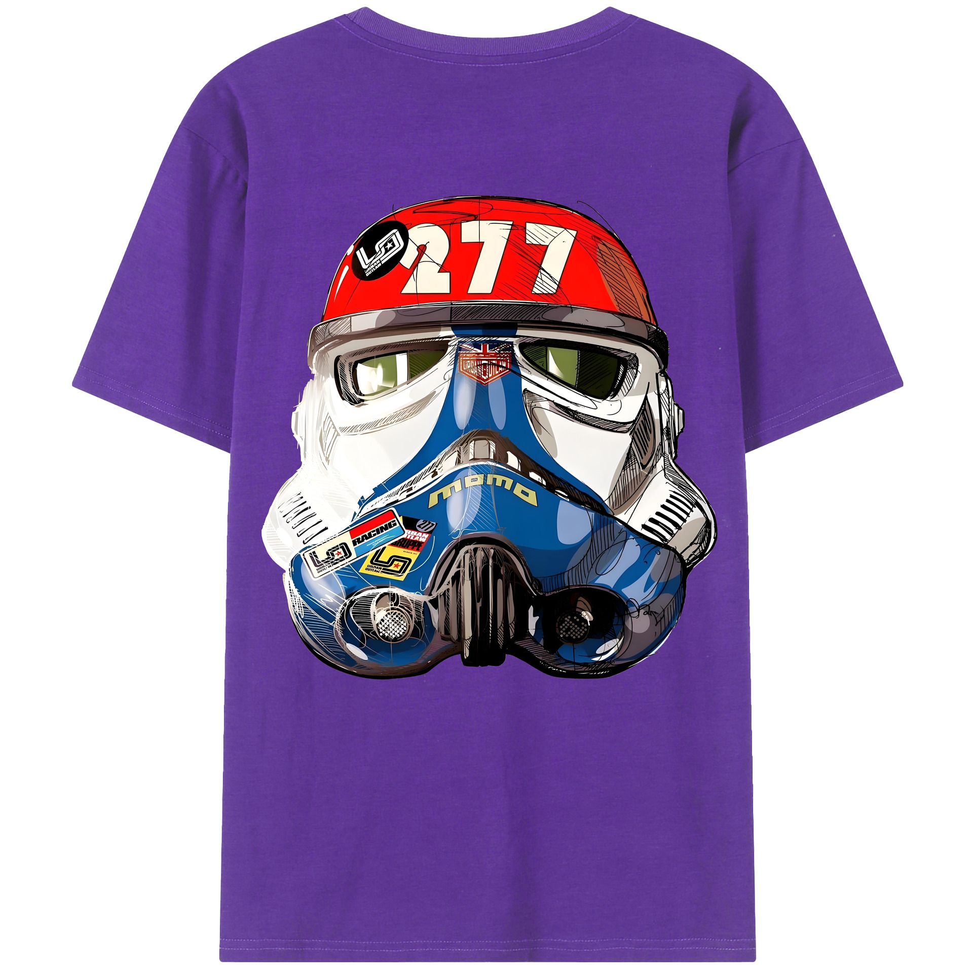（画像用） スター・ウォーズ Star Wars 綿100％半袖Tシャツ（背面プリント）