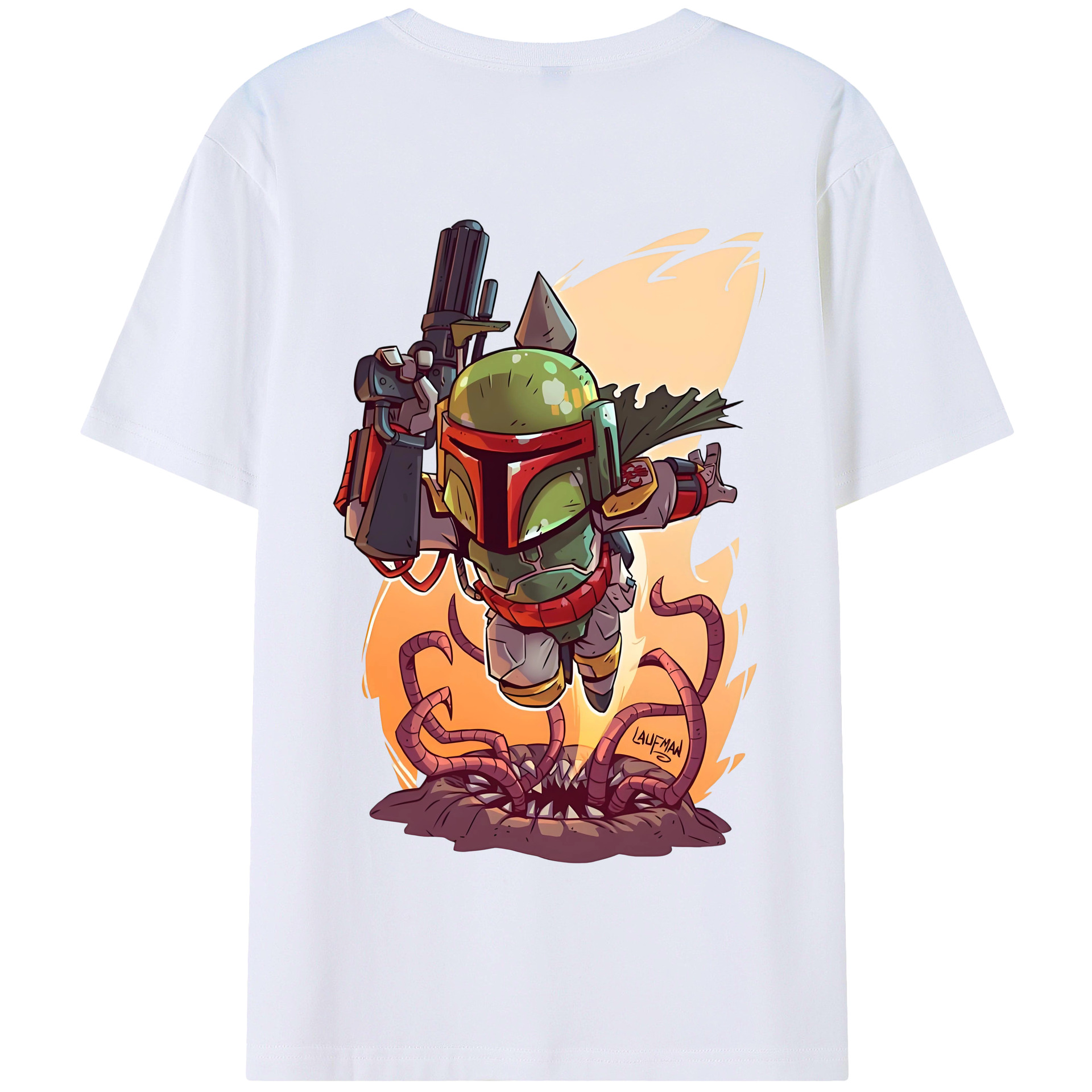 （画像用） スター・ウォーズ Star Wars 綿100％半袖Tシャツ（背面プリント）