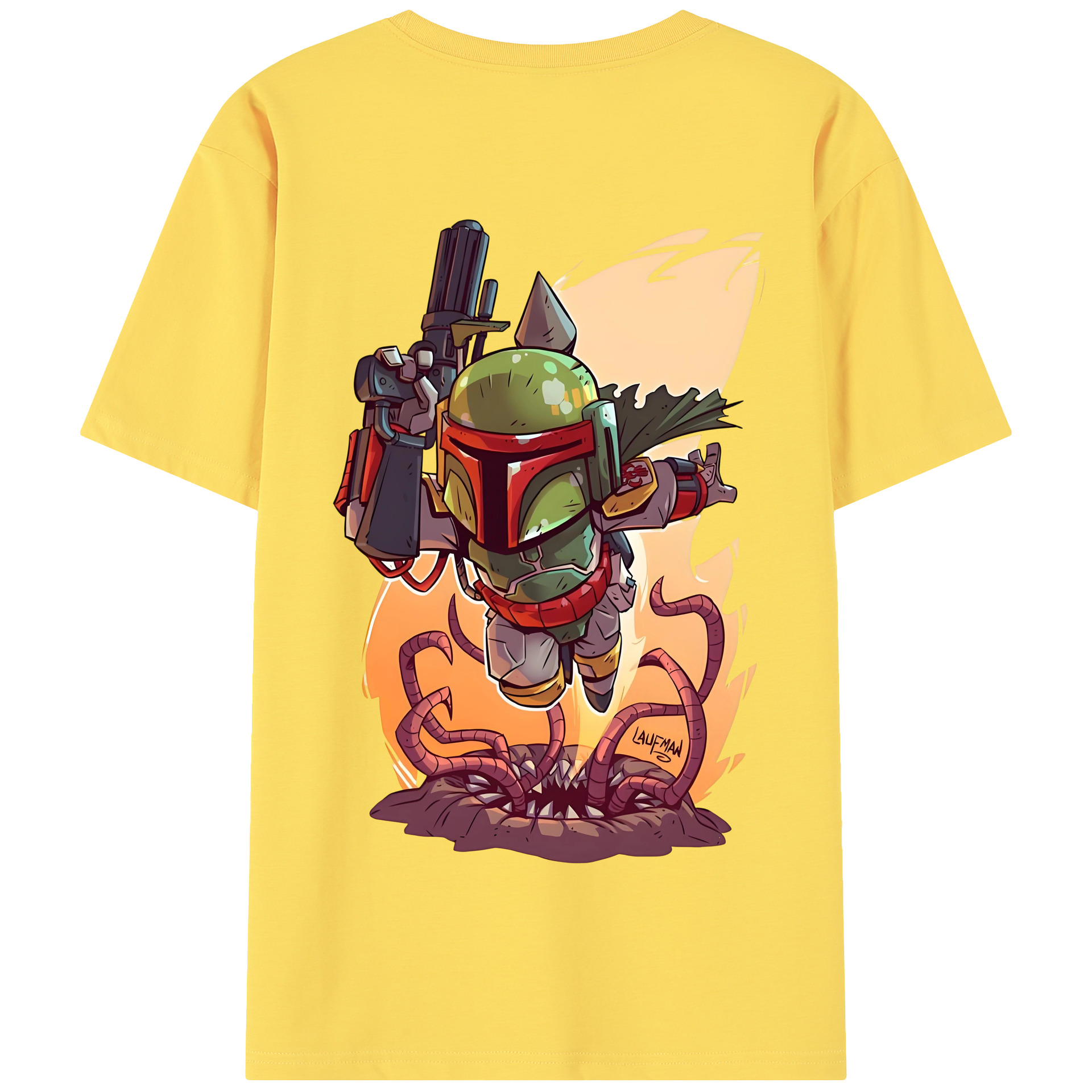 （画像用） スター・ウォーズ Star Wars 綿100％半袖Tシャツ（背面プリント）