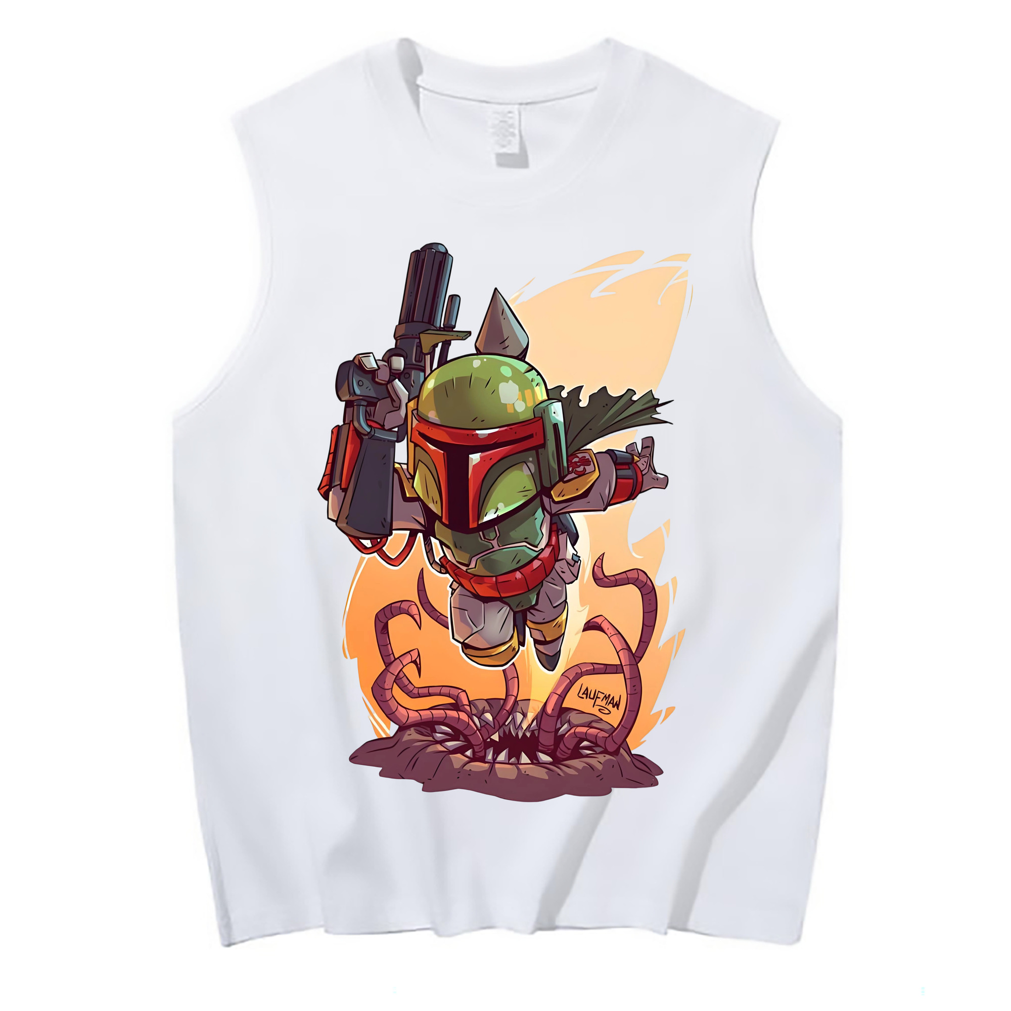 （画像用） スター・ウォーズ Star Wars コットン100％タンクトップ（フロントプリント）