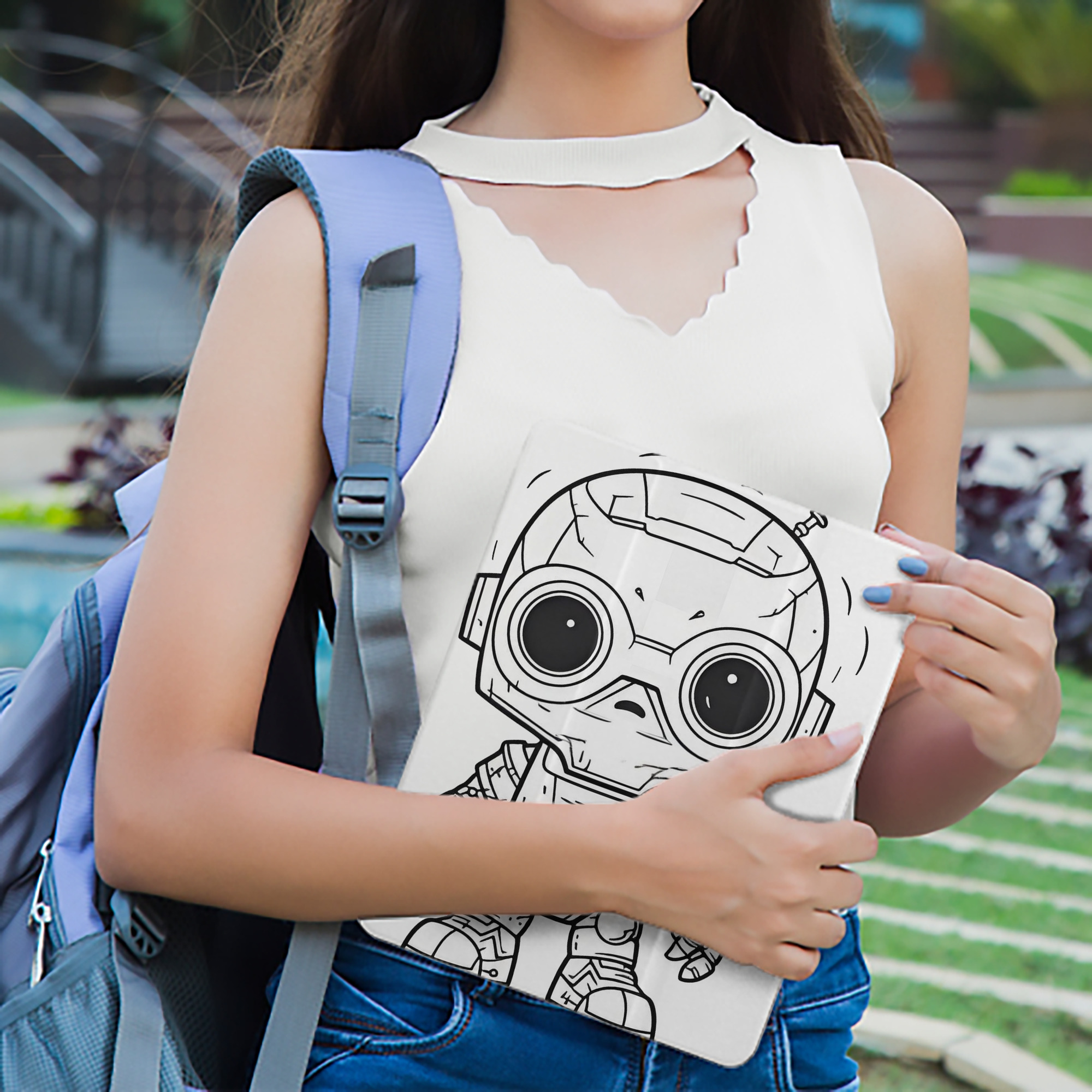 スター・ウォーズ Star Wars IPad ケース ペン収納付き 三つ折りスタンド PUレザー×シリコン 対応機種9.5/10.5/10.9インチ