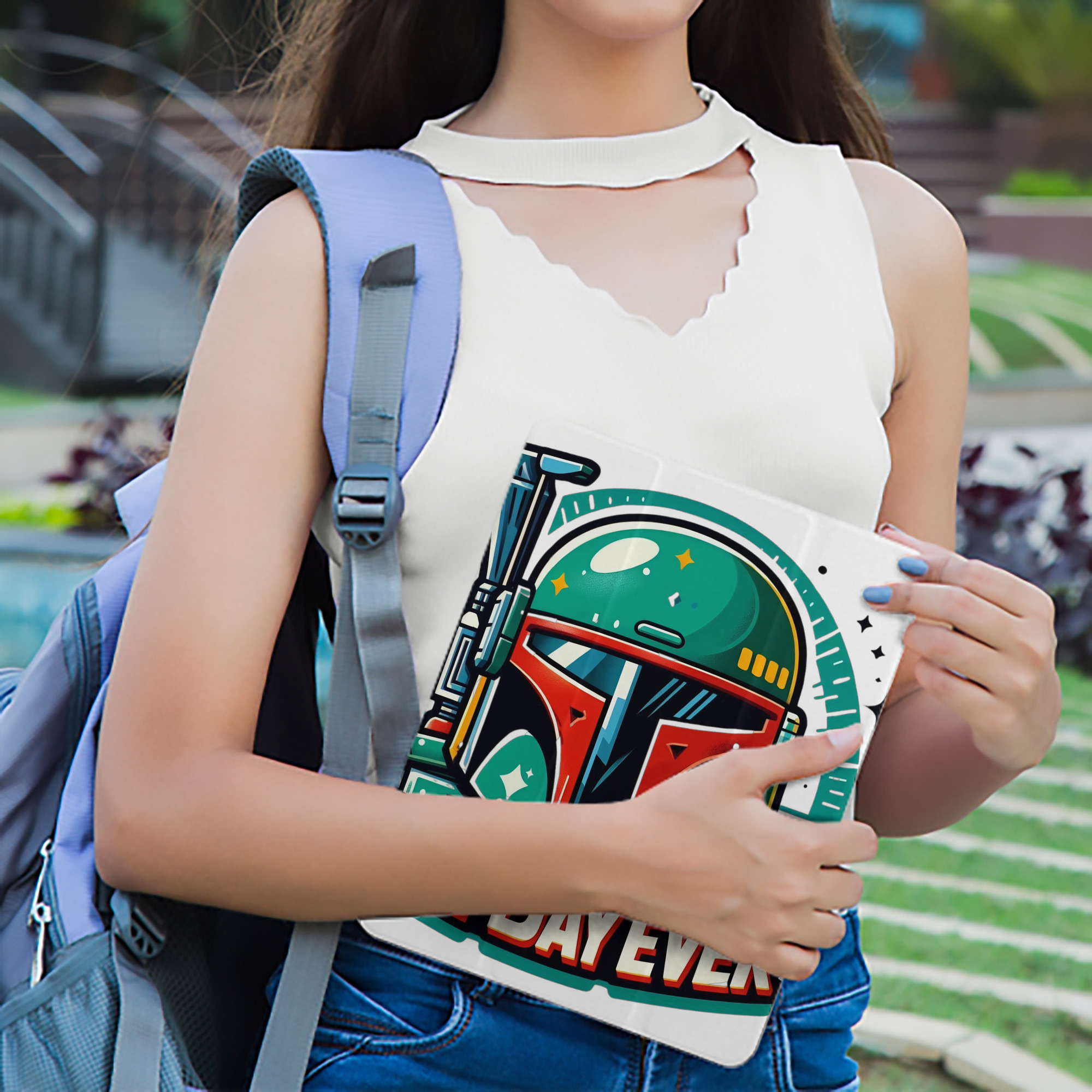 スター・ウォーズ Star Wars IPad ケース ペン収納付き 三つ折りスタンド PUレザー×シリコン 対応機種9.5/10.5/10.9インチ