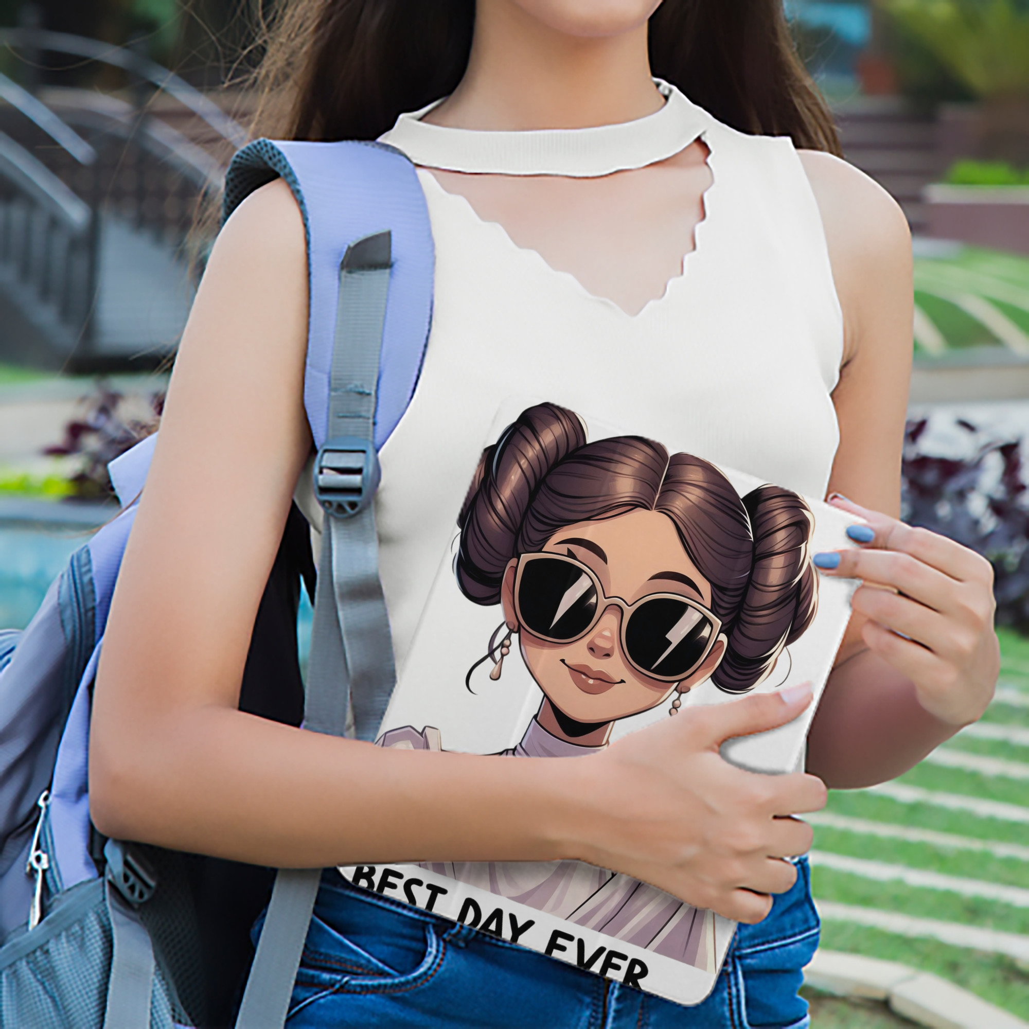 スター・ウォーズ Star Wars IPad ケース ペン収納付き 三つ折りスタンド PUレザー×シリコン 対応機種9.5/10.5/10.9インチ