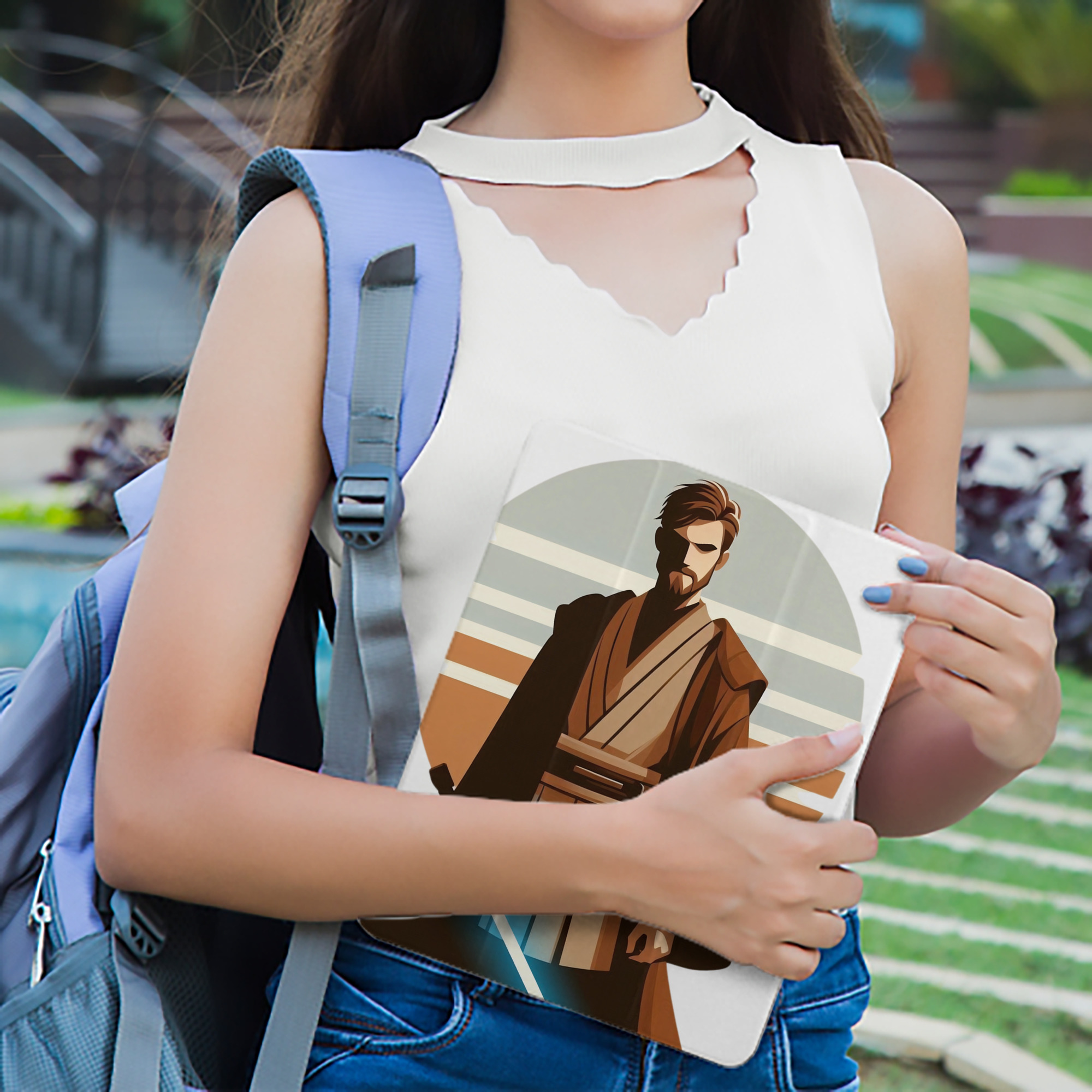スター・ウォーズ Star Wars IPad ケース ペン収納付き 三つ折りスタンド PUレザー×シリコン 対応機種9.5/10.5/10.9インチ