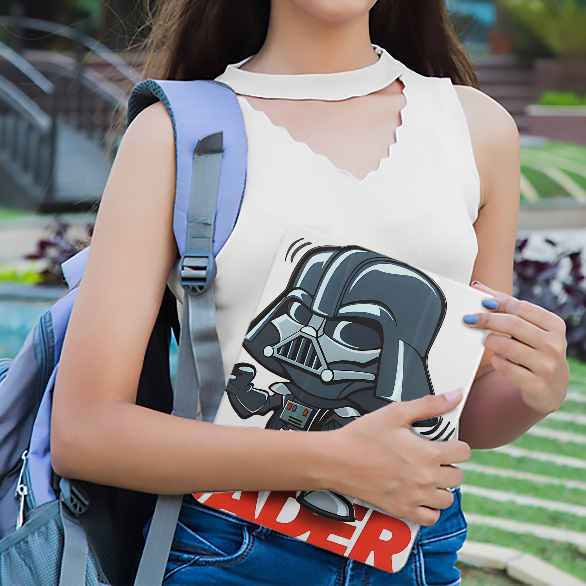 スター・ウォーズ Star Wars IPad ケース ペン収納付き 三つ折りスタンド PUレザー×シリコン 対応機種9.5/10.5/10.9インチ