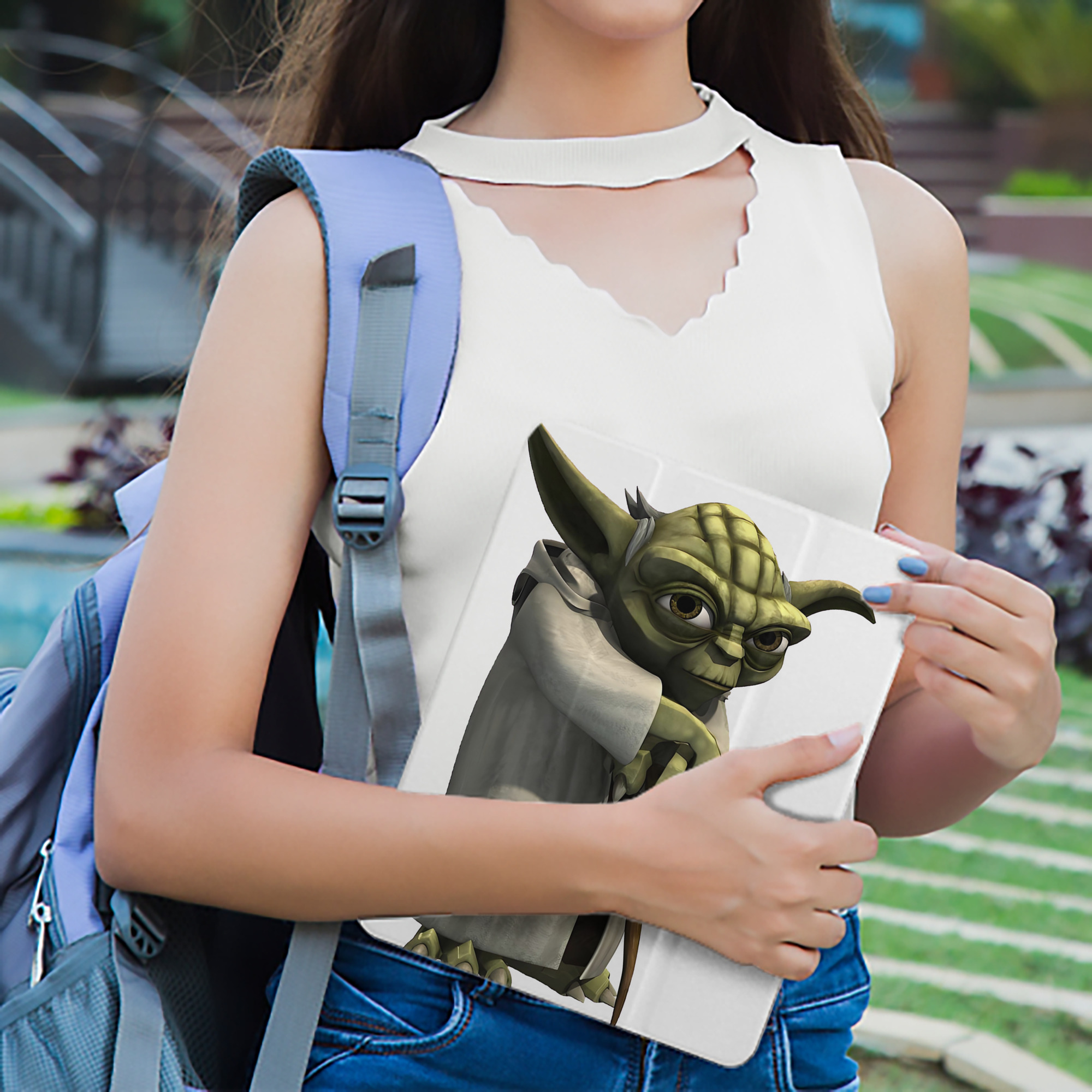 スター・ウォーズ Star Wars IPad ケース ペン収納付き 三つ折りスタンド PUレザー×シリコン 対応機種9.5/10.5/10.9インチ