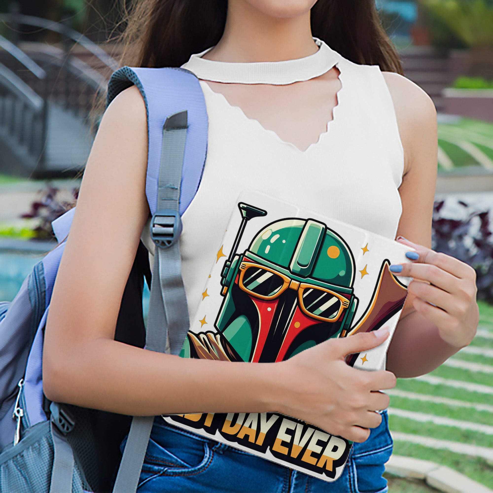スター・ウォーズ Star Wars IPad ケース ペン収納付き 三つ折りスタンド PUレザー×シリコン 対応機種9.5/10.5/10.9インチ