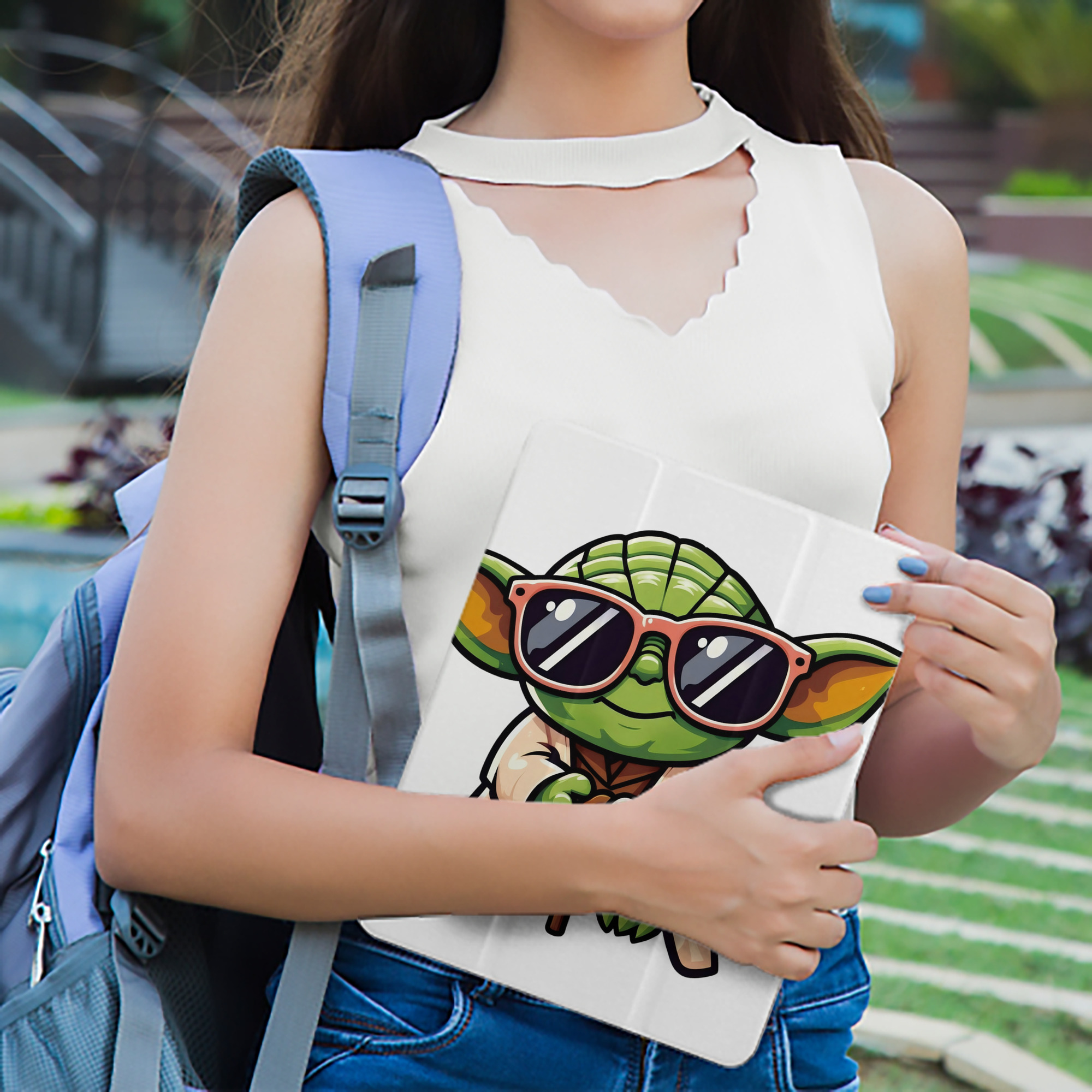 スター・ウォーズ Star Wars IPad ケース ペン収納付き 三つ折りスタンド PUレザー×シリコン 対応機種9.5/10.5/10.9インチ