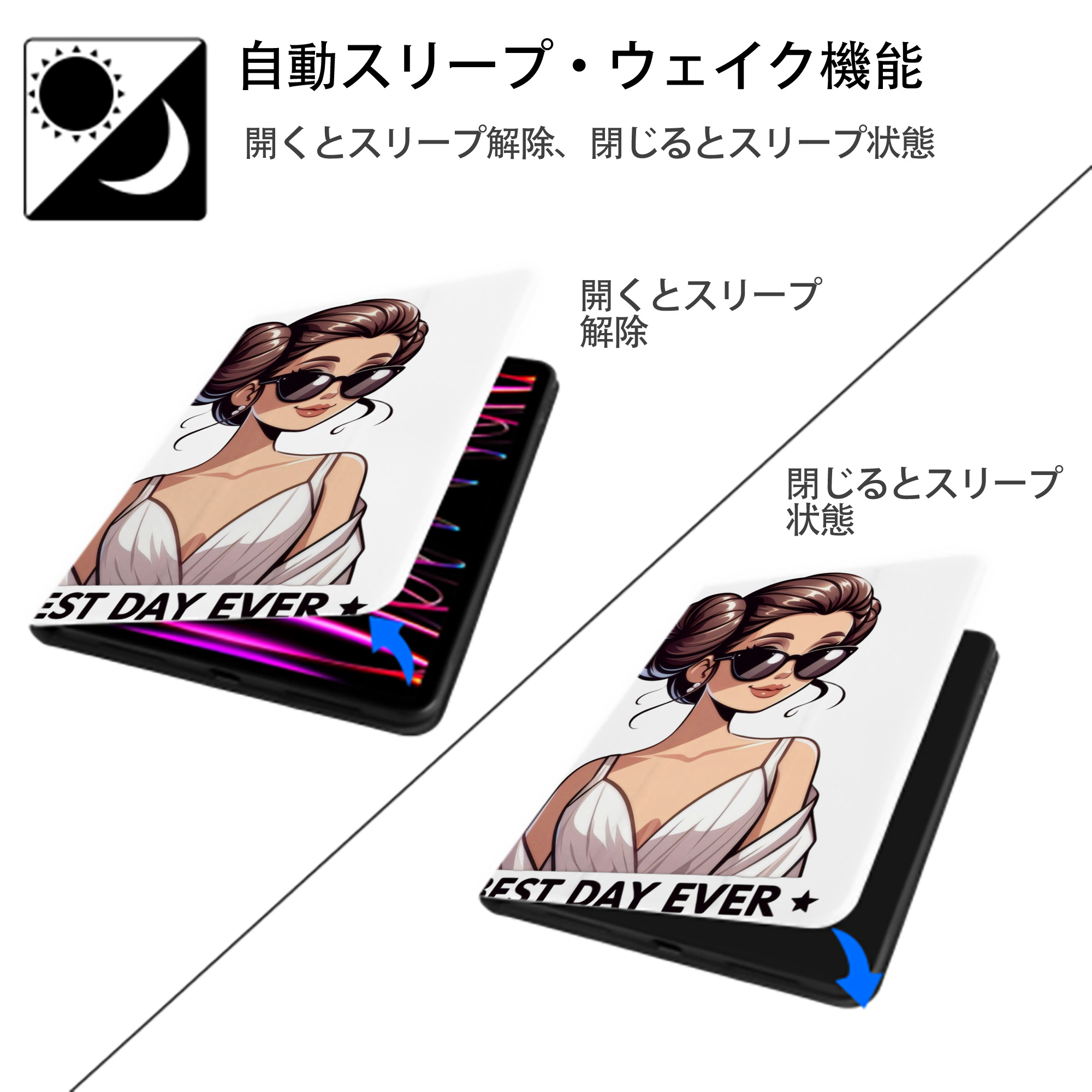 スター・ウォーズ Star Wars IPad ケース ペン収納付き 三つ折りスタンド PUレザー×シリコン 対応機種9.5/10.5/10.9インチ