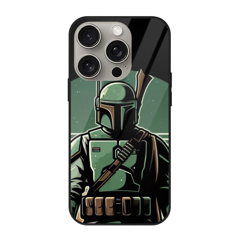 （画像用） スター・ウォーズ Star Wars 【iPhone15Pro対応】スマホケース 耐衝撃＆黄変防止 背面ガラス