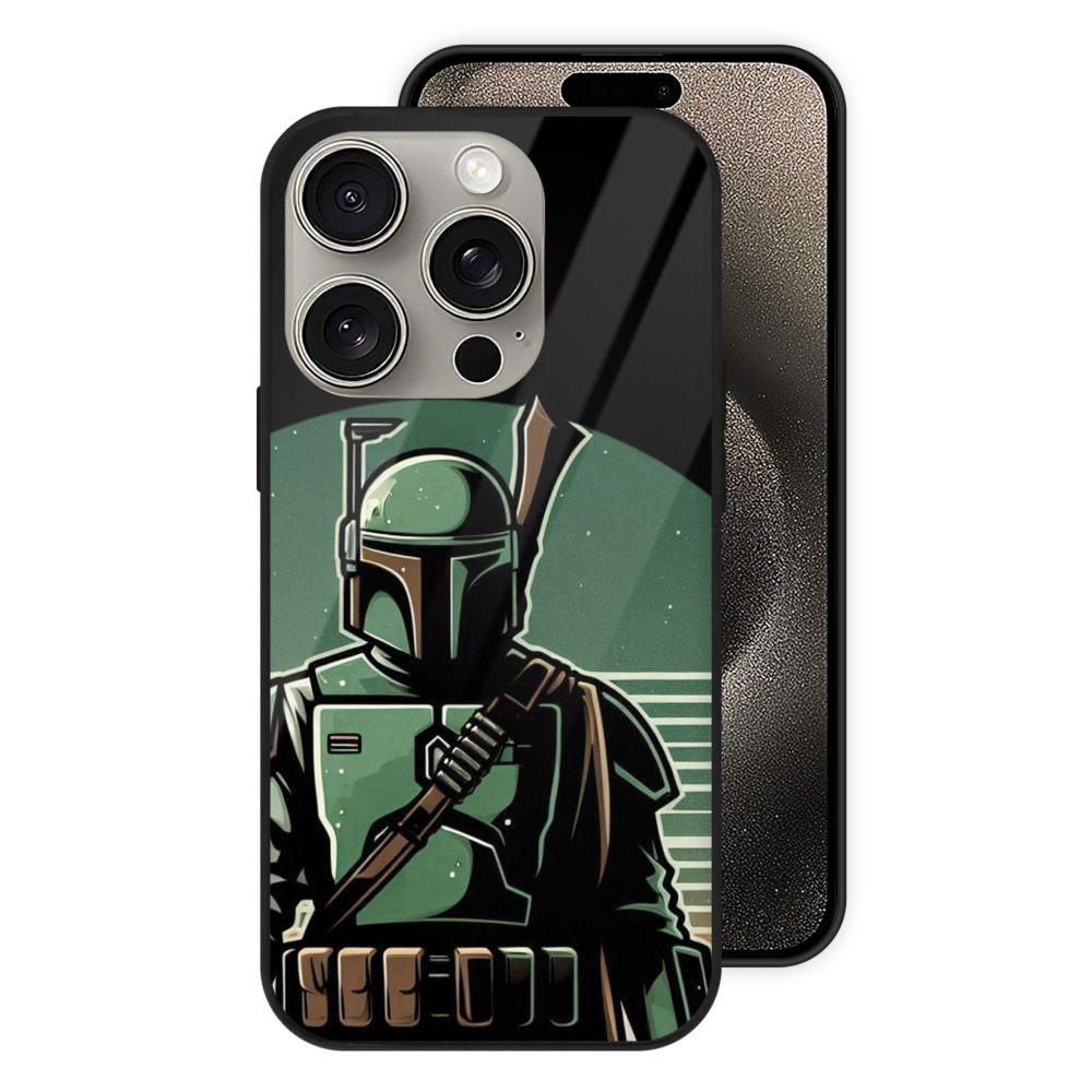 （画像用） スター・ウォーズ Star Wars 【iPhone15Pro対応】スマホケース 耐衝撃＆黄変防止 背面ガラス
