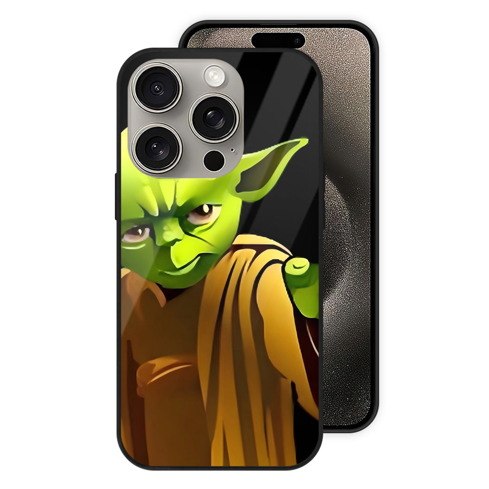 （画像用） スター・ウォーズ Star Wars 【iPhone15Pro対応】スマホケース 耐衝撃＆黄変防止 背面ガラス