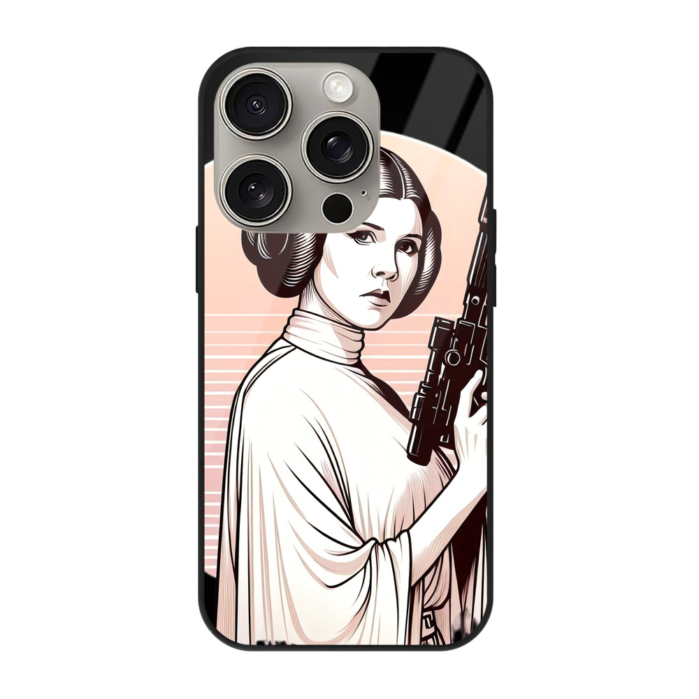 （画像用） スター・ウォーズ Star Wars 【iPhone15Pro対応】スマホケース 耐衝撃＆黄変防止 背面ガラス