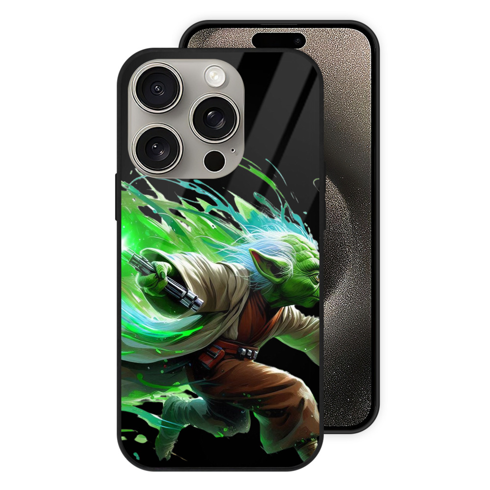 （画像用） スター・ウォーズ Star Wars 【iPhone15Pro対応】スマホケース 耐衝撃＆黄変防止 背面ガラス