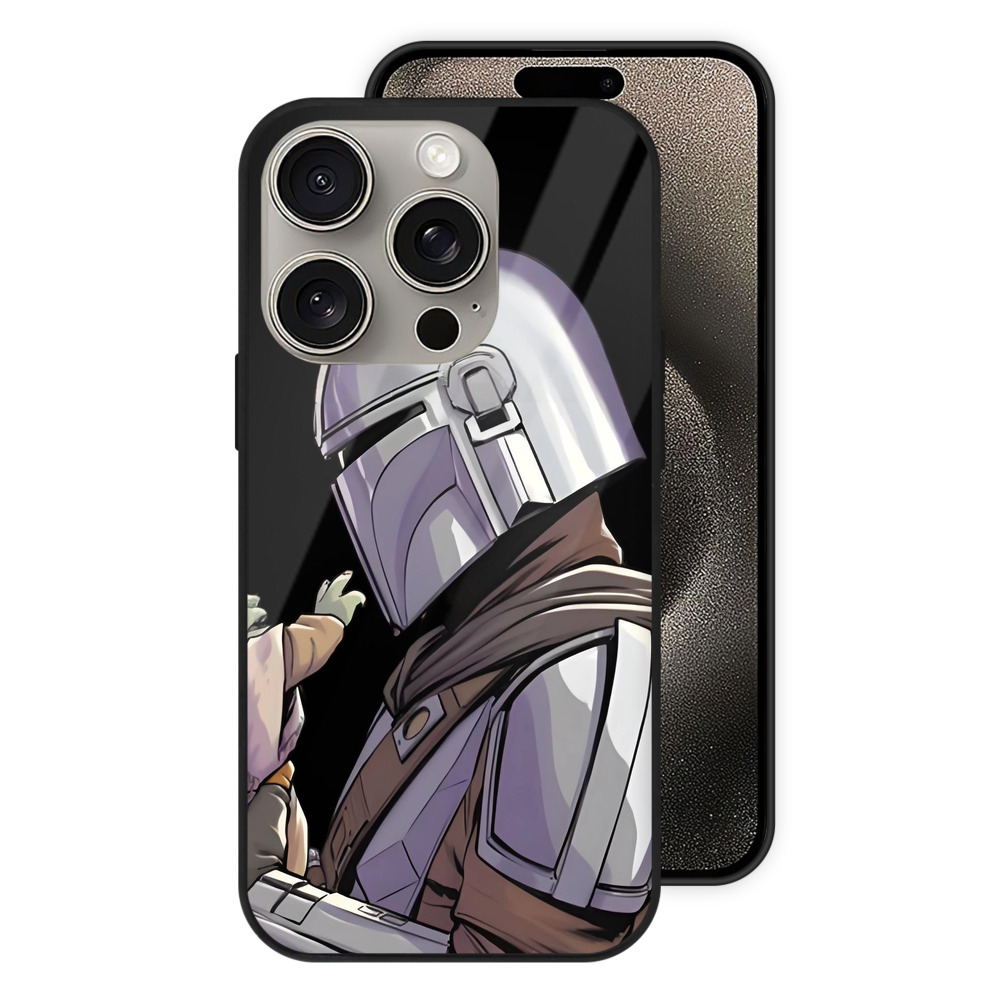 （画像用） スター・ウォーズ Star Wars 【iPhone15Pro対応】スマホケース 耐衝撃＆黄変防止 背面ガラス