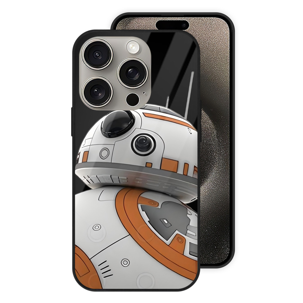 （画像用） スター・ウォーズ Star Wars 【iPhone15Pro対応】スマホケース 耐衝撃＆黄変防止 背面ガラス