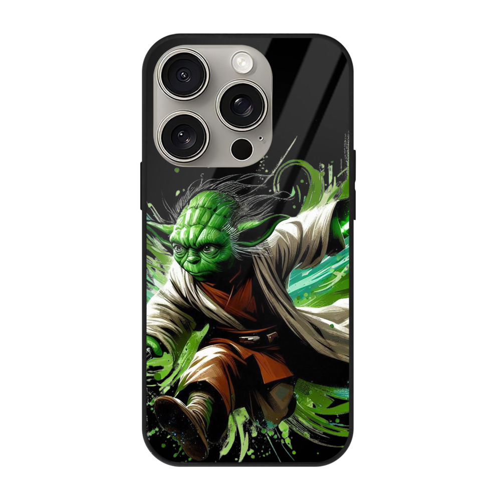 （画像用） スター・ウォーズ Star Wars 【iPhone15Pro対応】スマホケース 耐衝撃＆黄変防止 背面ガラス
