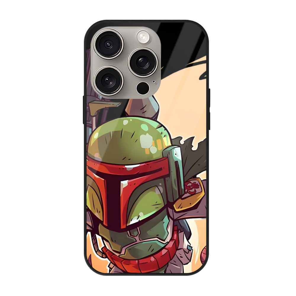 （画像用） スター・ウォーズ Star Wars 【iPhone15Pro対応】スマホケース 耐衝撃＆黄変防止 背面ガラス