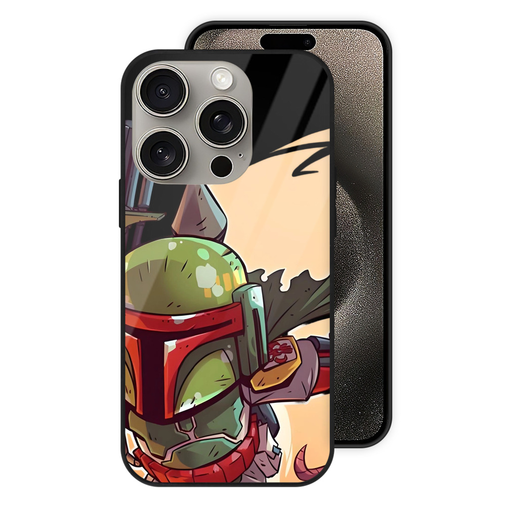 （画像用） スター・ウォーズ Star Wars 【iPhone15Pro対応】スマホケース 耐衝撃＆黄変防止 背面ガラス