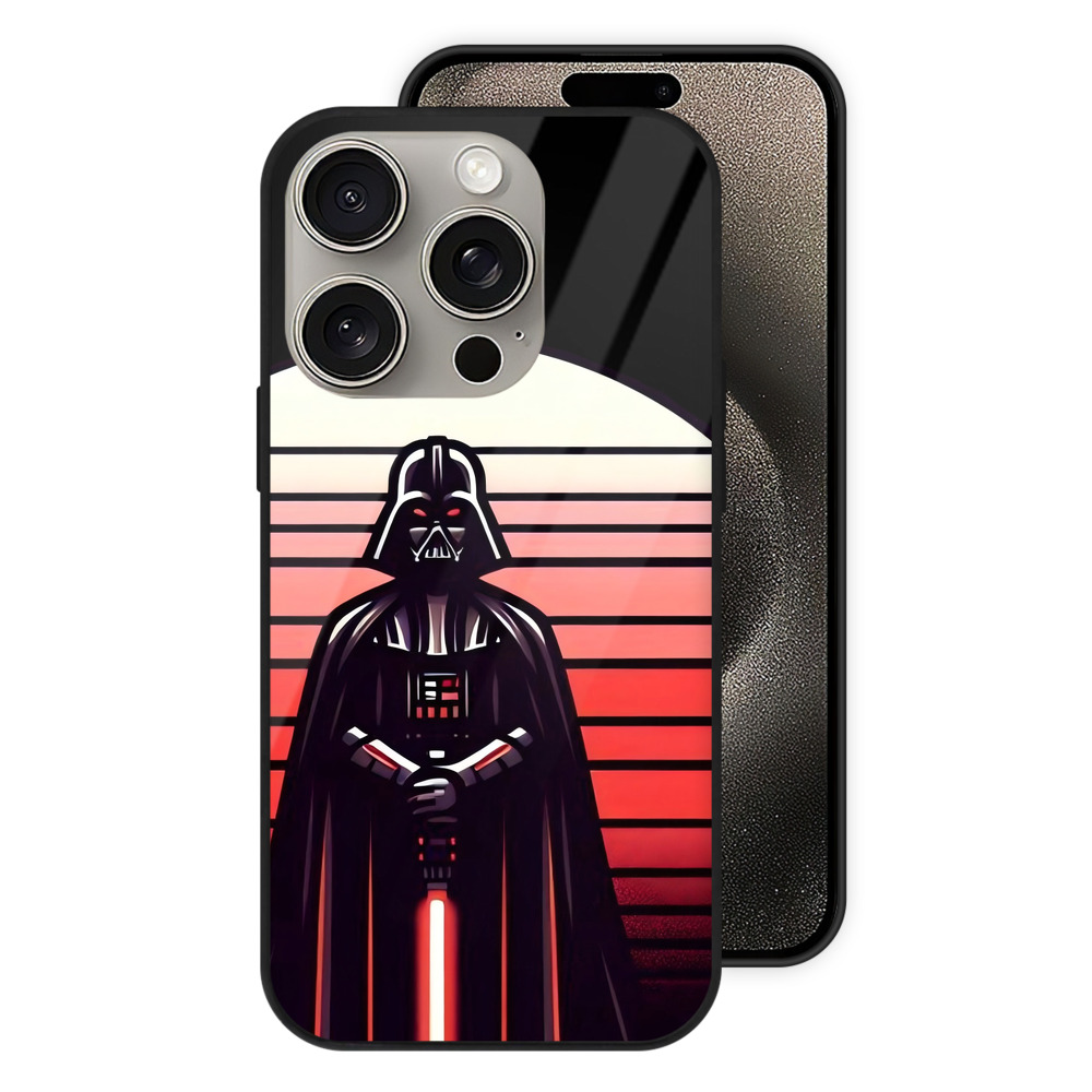 （画像用） スター・ウォーズ Star Wars 【iPhone15Pro対応】スマホケース 耐衝撃＆黄変防止 背面ガラス