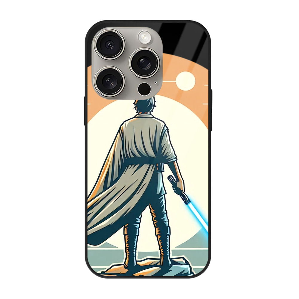 （画像用） スター・ウォーズ Star Wars 【iPhone15Pro対応】スマホケース 耐衝撃＆黄変防止 背面ガラス