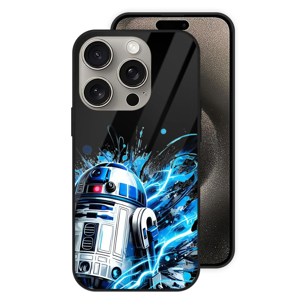 （画像用） スター・ウォーズ Star Wars 【iPhone15Pro対応】スマホケース 耐衝撃＆黄変防止 背面ガラス