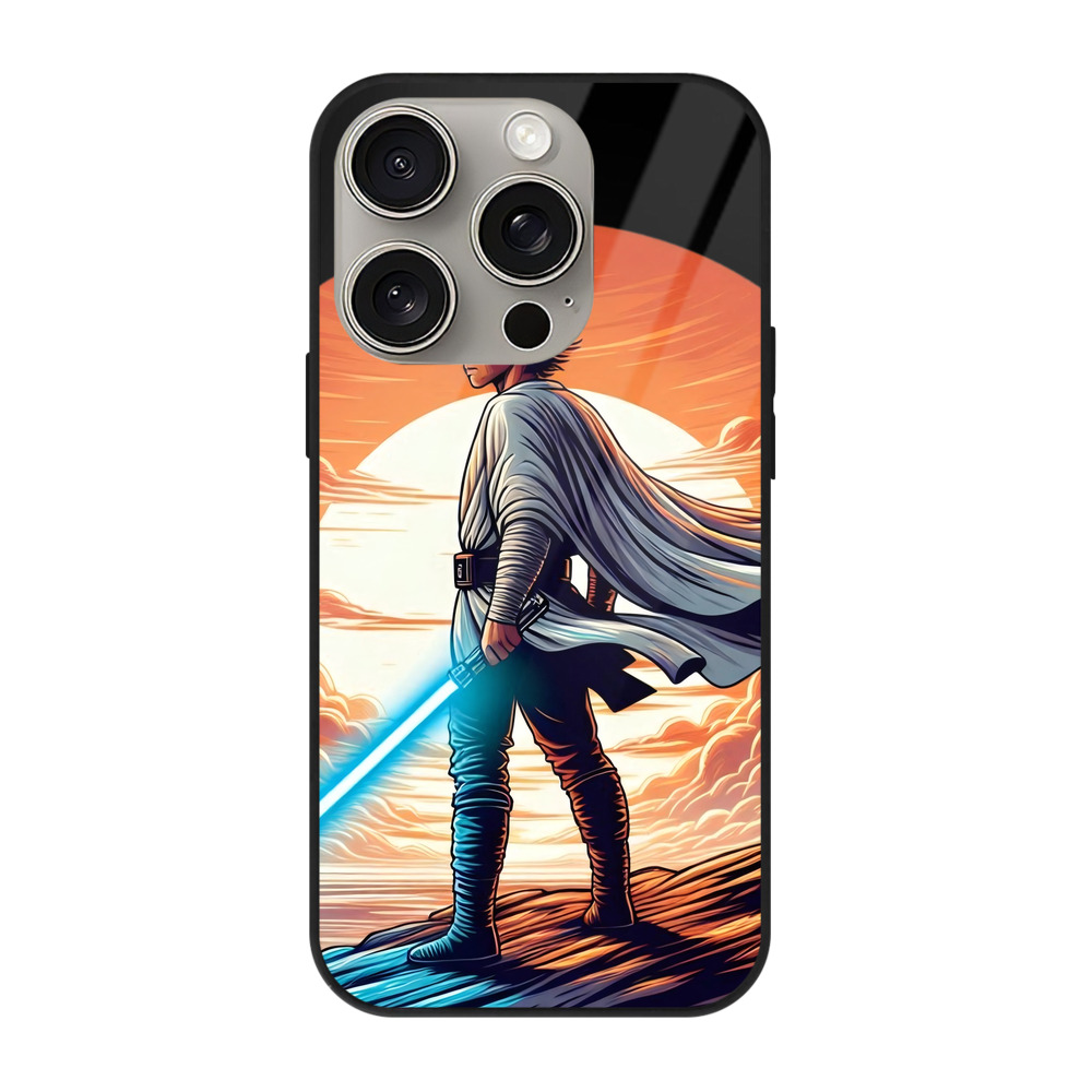 （画像用） スター・ウォーズ Star Wars 【iPhone15Pro対応】スマホケース 耐衝撃＆黄変防止 背面ガラス
