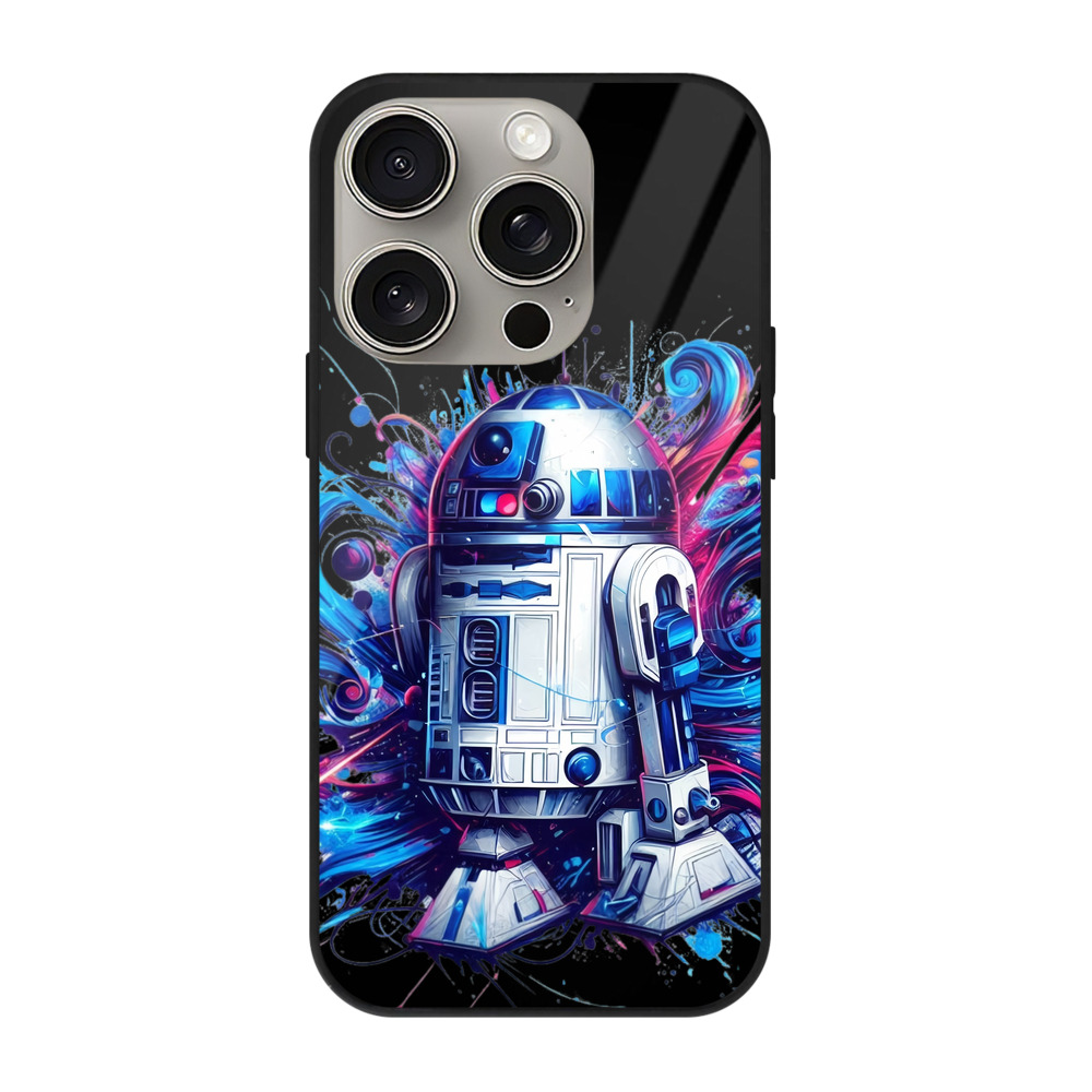 （画像用） スター・ウォーズ Star Wars 【iPhone15Pro対応】スマホケース 耐衝撃＆黄変防止 背面ガラス