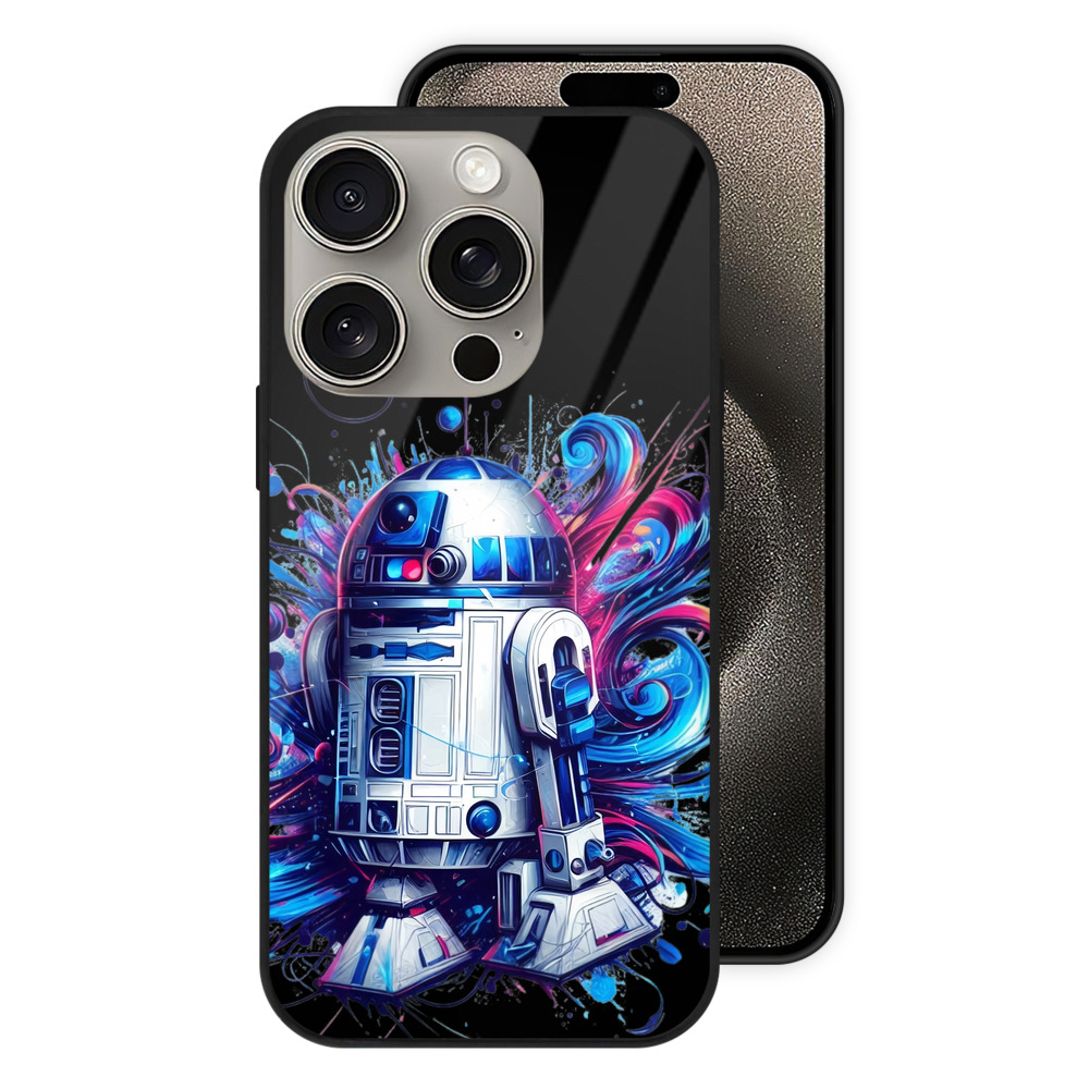 （画像用） スター・ウォーズ Star Wars 【iPhone15Pro対応】スマホケース 耐衝撃＆黄変防止 背面ガラス