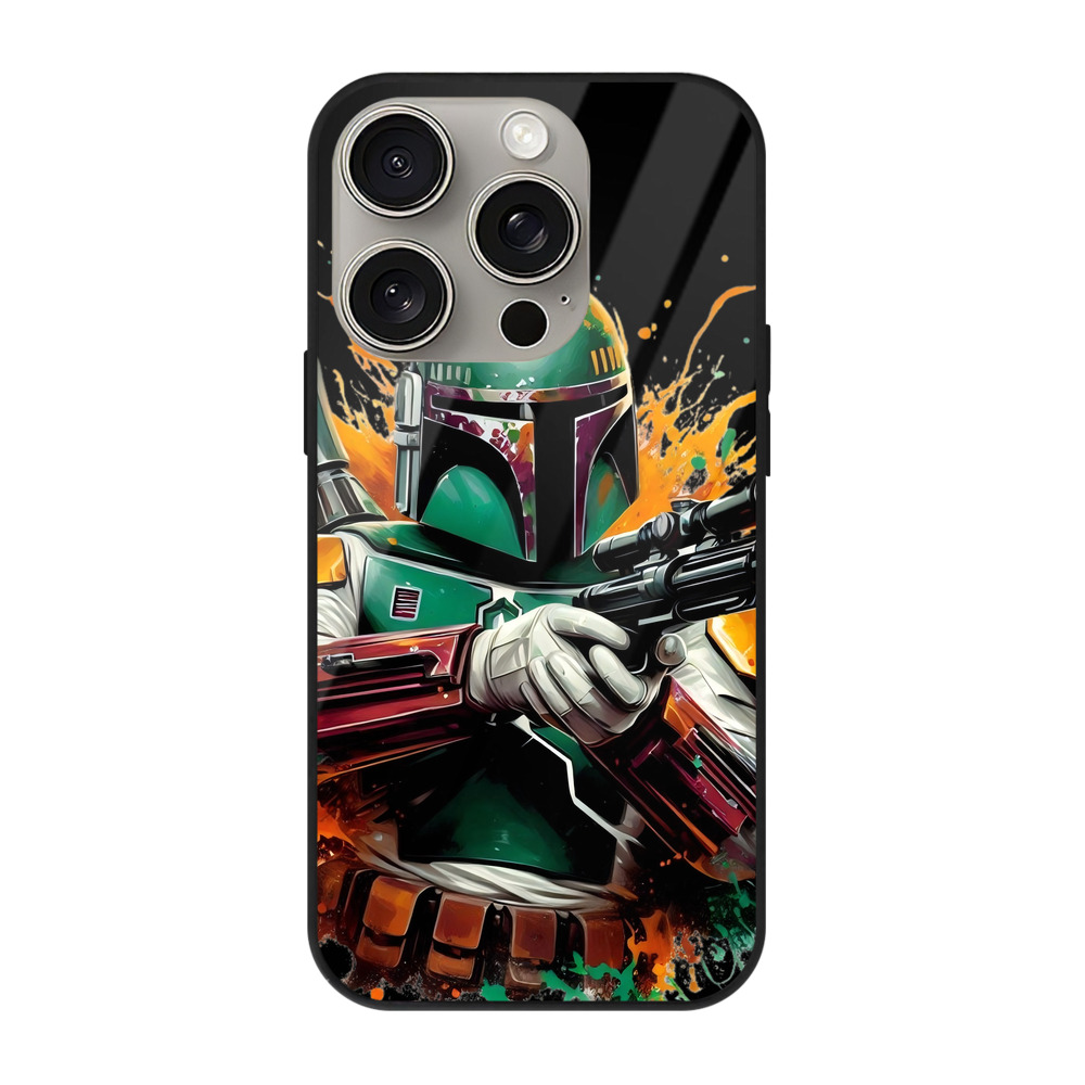 （画像用） スター・ウォーズ Star Wars 【iPhone15Pro対応】スマホケース 耐衝撃＆黄変防止 背面ガラス