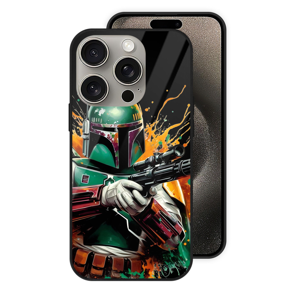 （画像用） スター・ウォーズ Star Wars 【iPhone15Pro対応】スマホケース 耐衝撃＆黄変防止 背面ガラス