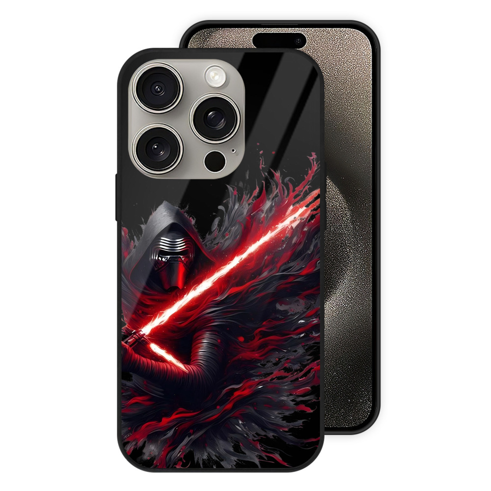 （画像用） スター・ウォーズ Star Wars 【iPhone15Pro対応】スマホケース 耐衝撃＆黄変防止 背面ガラス