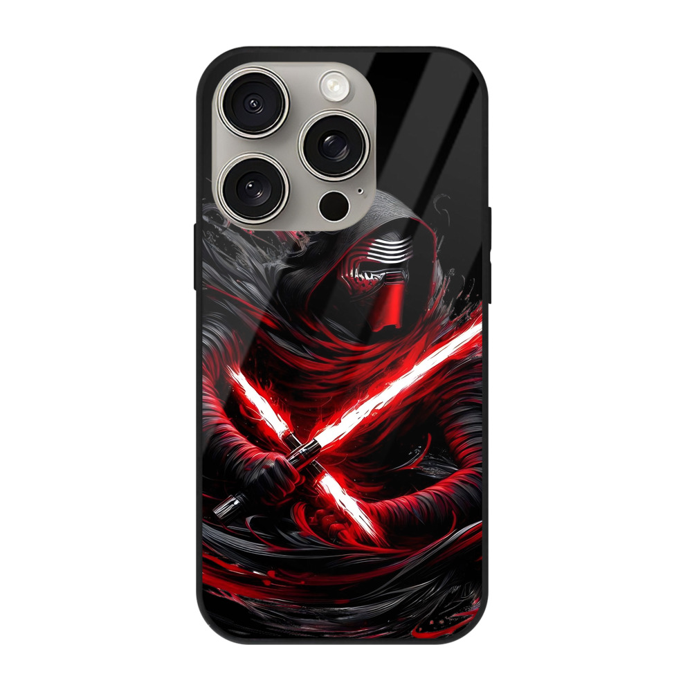 （画像用） スター・ウォーズ Star Wars 【iPhone15Pro対応】スマホケース 耐衝撃＆黄変防止 背面ガラス