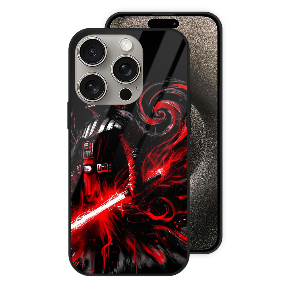（画像用） スター・ウォーズ Star Wars 【iPhone15Pro対応】スマホケース 耐衝撃＆黄変防止 背面ガラス