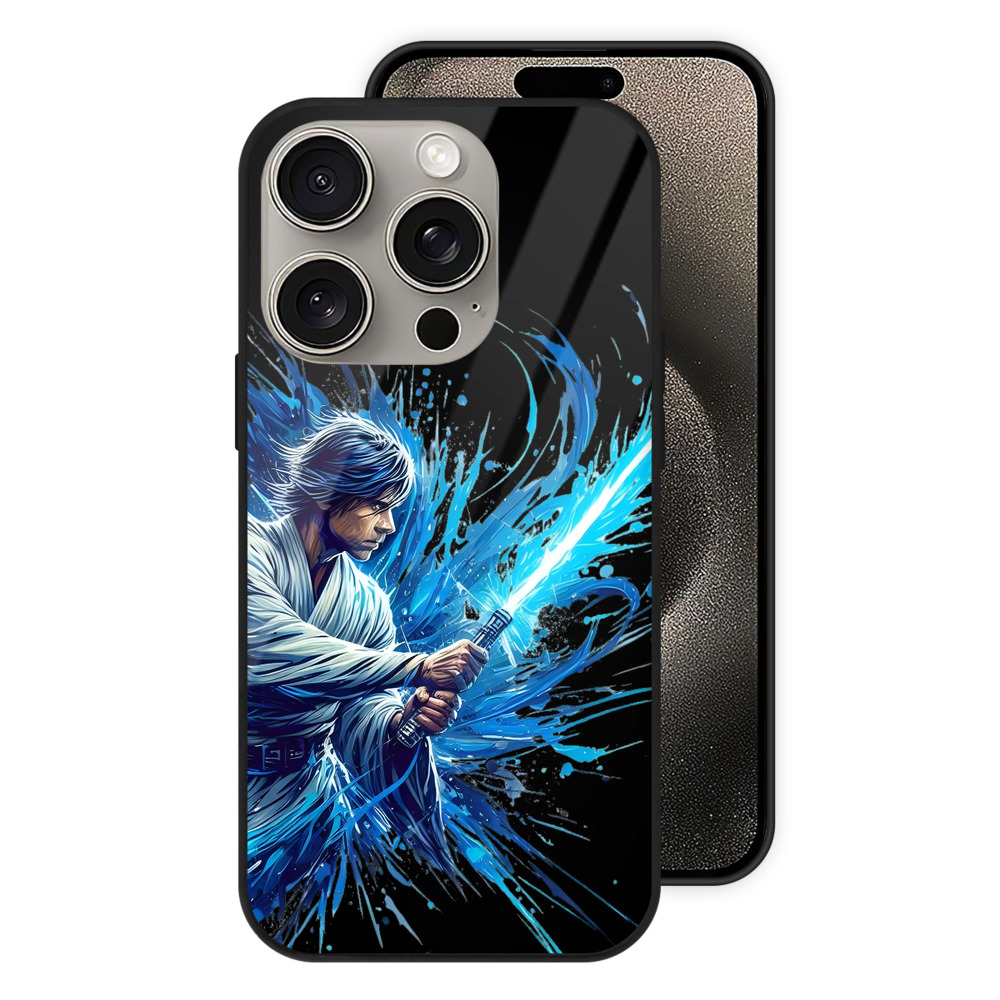（画像用） スター・ウォーズ Star Wars 【iPhone15Pro対応】スマホケース 耐衝撃＆黄変防止 背面ガラス