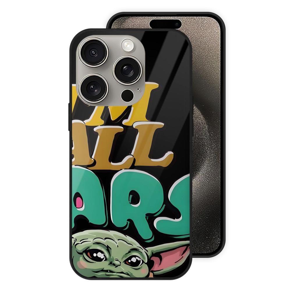 （画像用） スター・ウォーズ Star Wars 【iPhone15Pro対応】スマホケース 耐衝撃＆黄変防止 背面ガラス