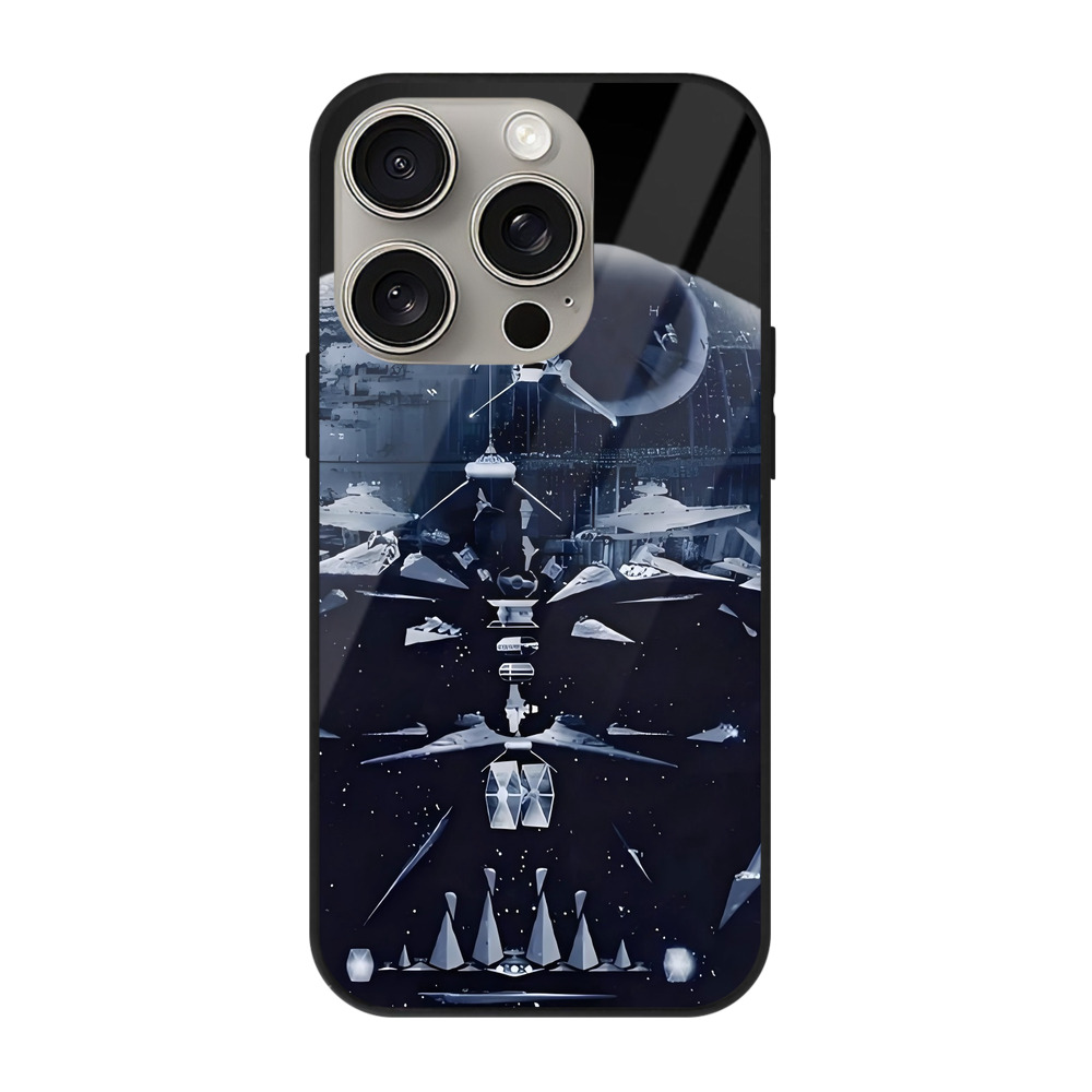 （画像用） スター・ウォーズ Star Wars 【iPhone15Pro対応】スマホケース 耐衝撃＆黄変防止 背面ガラス